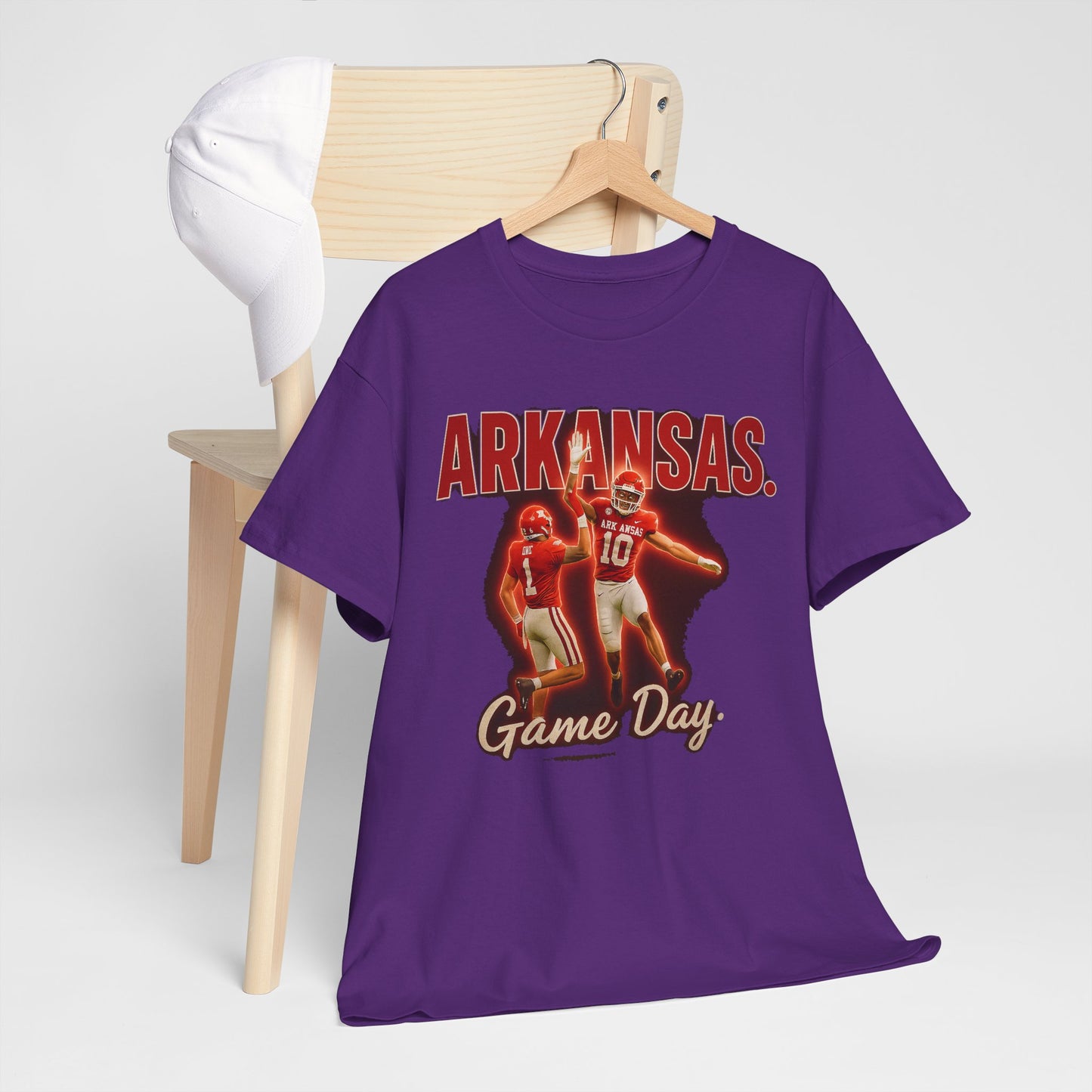Stylish Game Day Tee, Arkansas football  Shirt, Unisex Cotton Tee, Sports Apparel, Fan Gear, Game Day Outfit