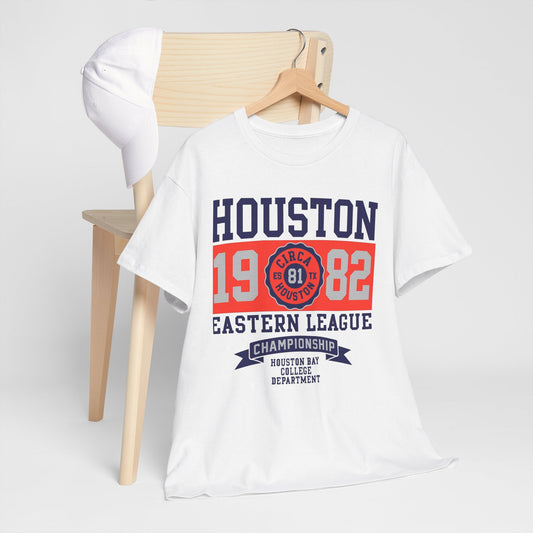 Vintage Houston Eastern League Tee, Unisex Heavy Cotton Tee, 1982 Sports Shirt, Retro Baseball Apparel, Casual Wear, Gift for Sports Fans