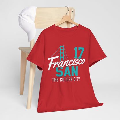San Francisco Golden City Tee, Unisex Cotton T-Shirt, Travel Souvenir, San Francisco Gift, Casual Wear, City Pride Apparel, Graphic Tee