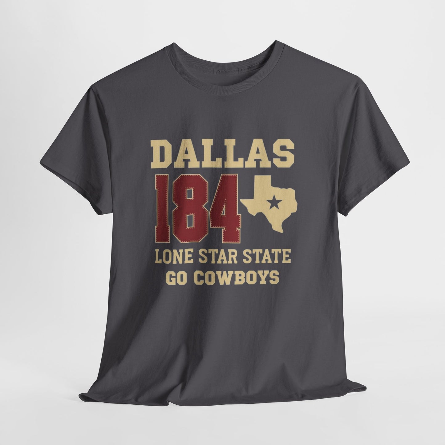 Dallas Cowboys Heavy Cotton Tee, Unisex T-Shirt, Sports Fan Shirt, Texas Gift, Lone Star State Apparel, Team Spirit Wear