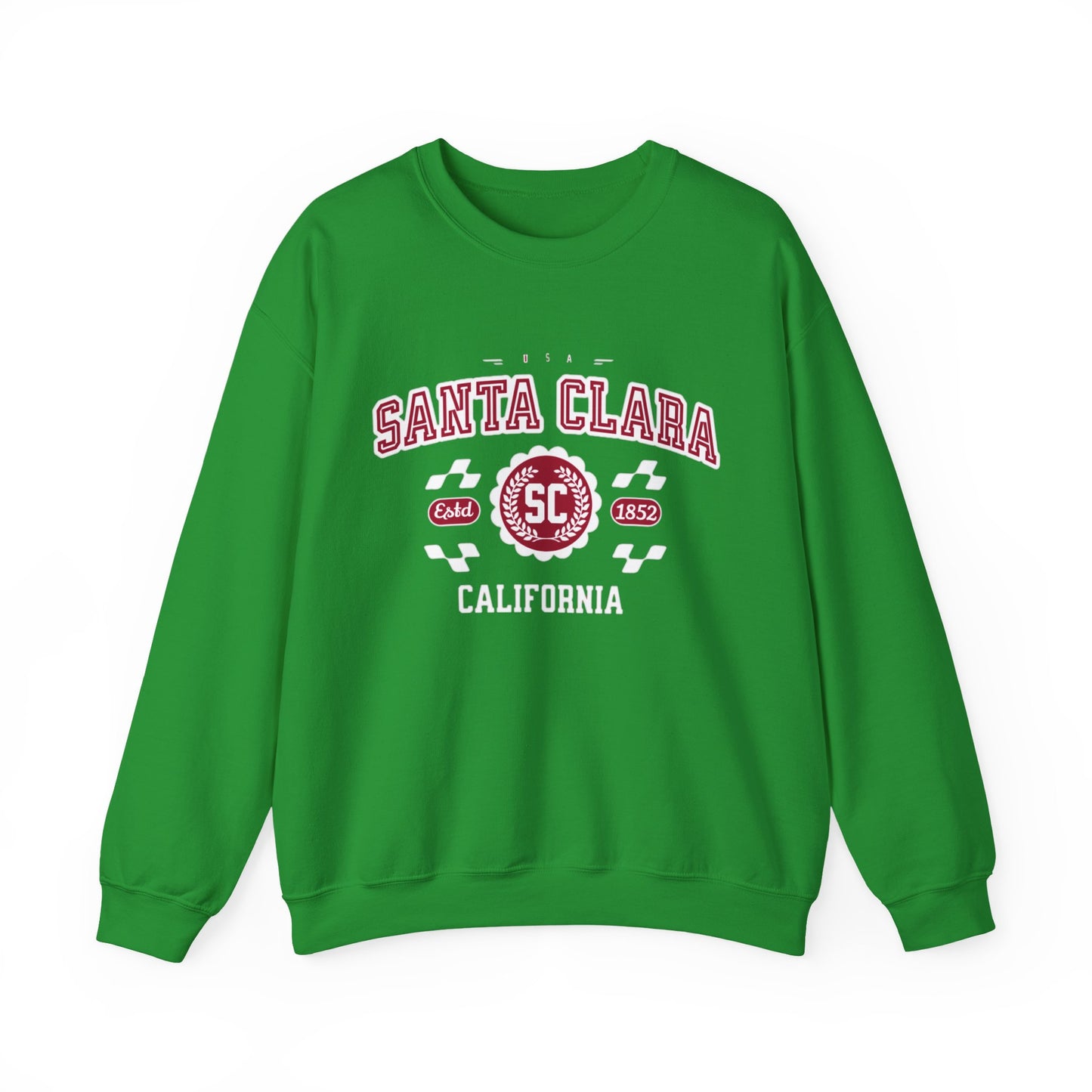 Vintage Santa Clara California Athletic Sports Design varsity pullover sweater Crewneck Sweatshirt