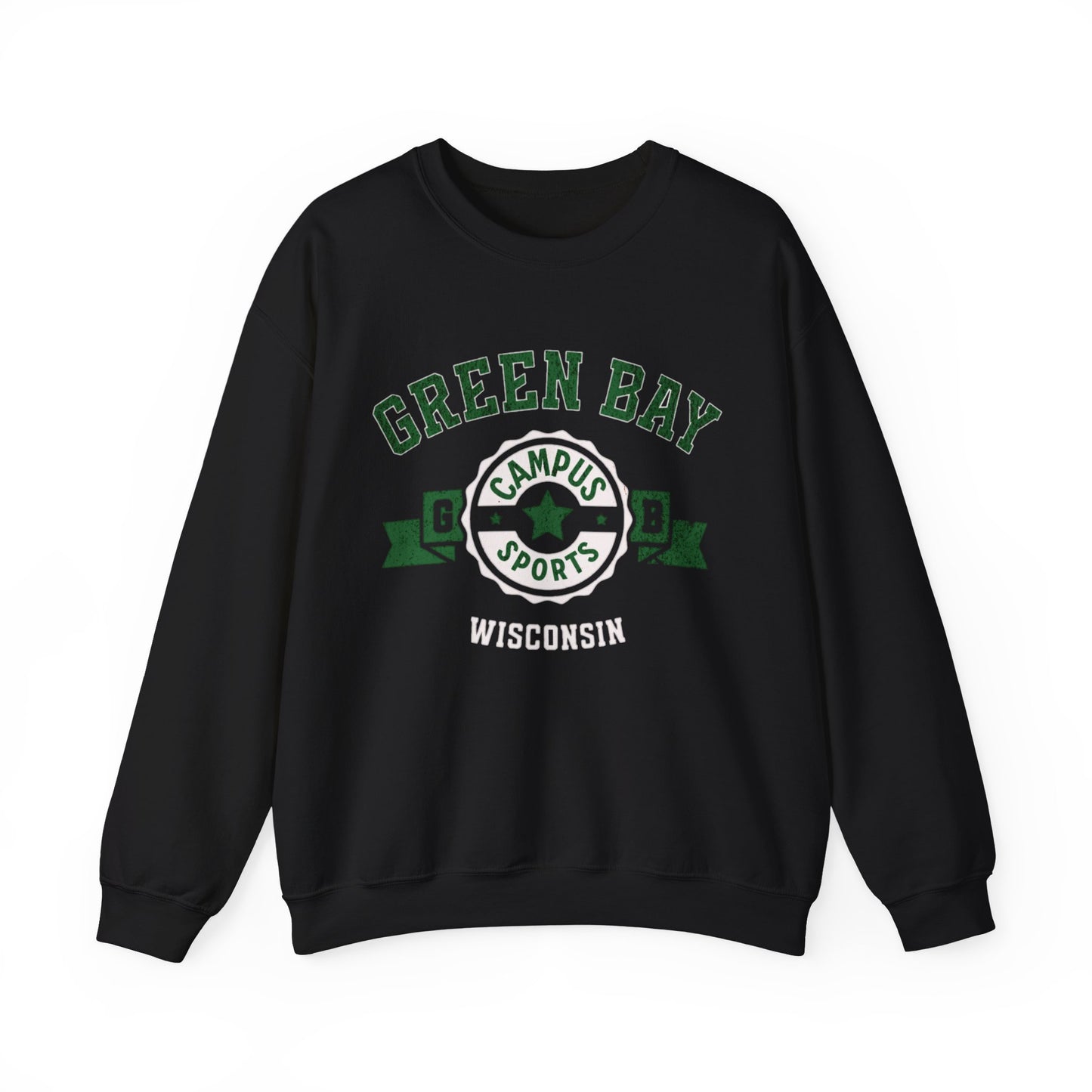 Wisconsin Green Bay Vintage Athletic  Crewneck Sweatshirt