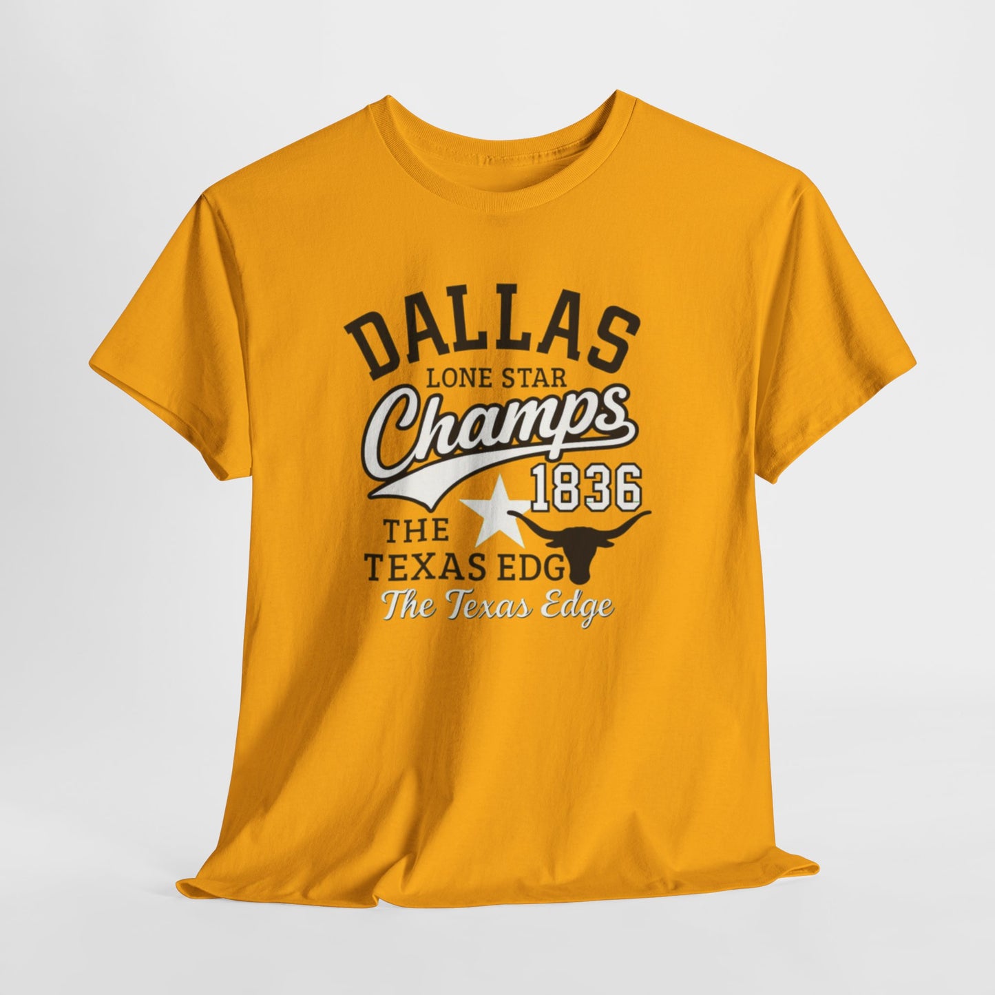 Dallas Lone Star Champs Tee - Unisex Heavy Cotton Shirt for Casual Wear, Sports Events, Gift Ideas, Texas Merch, Everyday Comfort