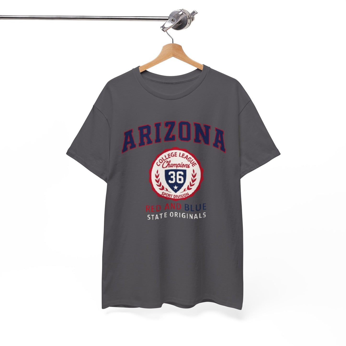 Arizona Crimson and Gold College League Vintage T-Shirt – Unisex Sports Fan Tee for Game Day and Everyday Style
