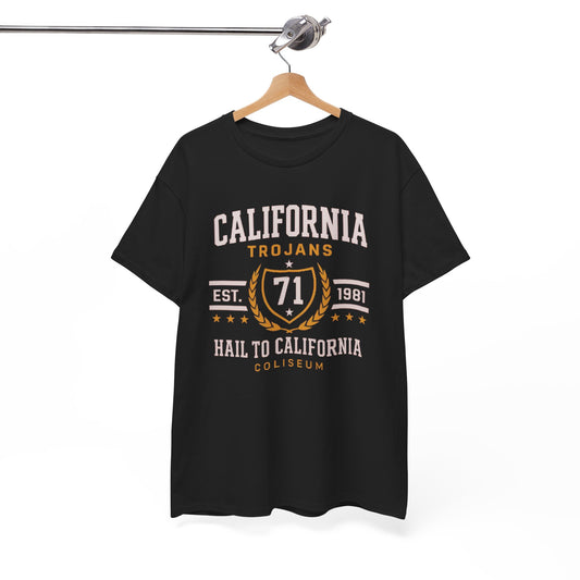 California Trojans Unisex Heavy Cotton Tee, Casual Sports T-Shirt, Comfortable Gift for Fans, College Apparel, Vintage Style Tee