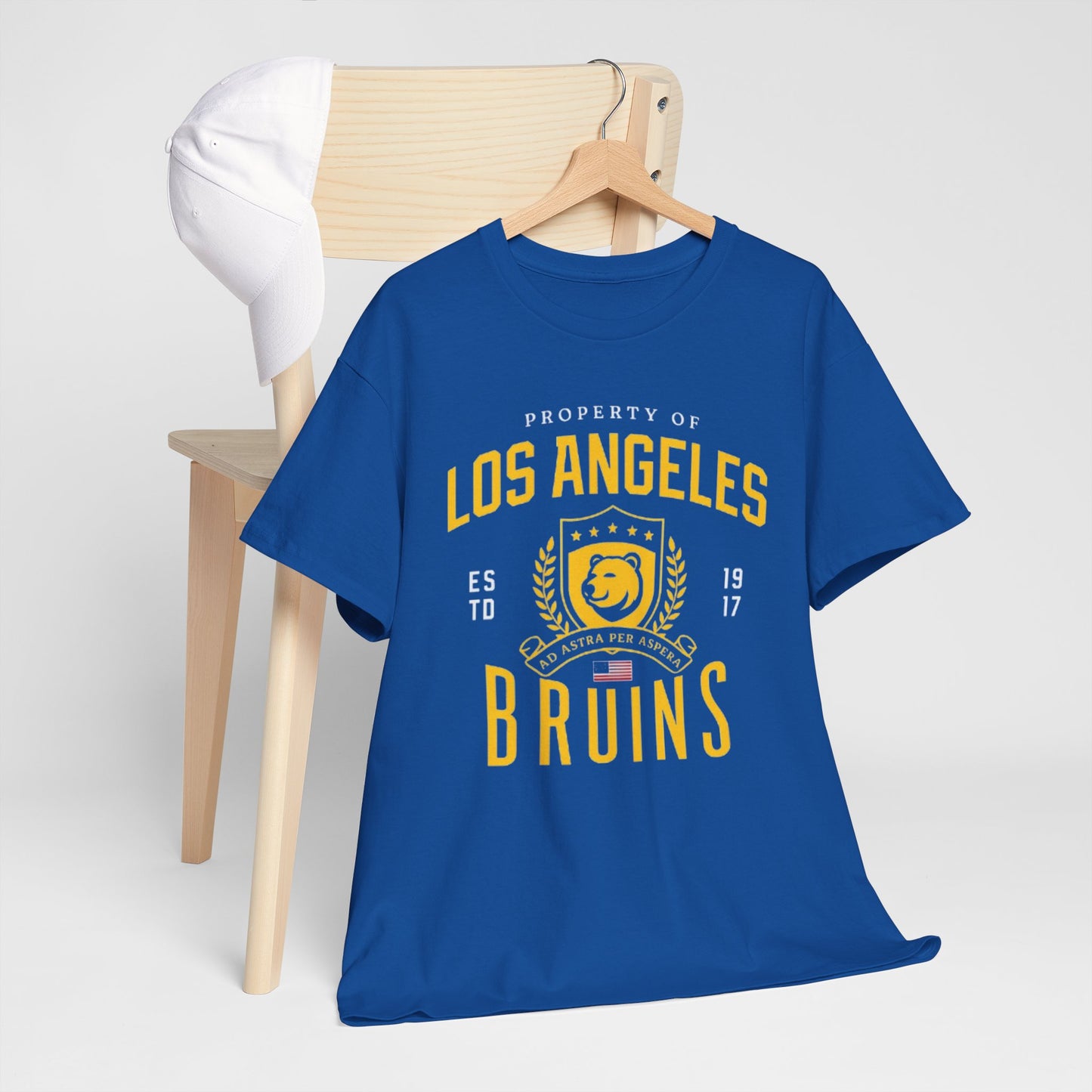 Vintage Los Angeles Bruins Tee - Unisex Heavy Cotton T-Shirt, Sports Apparel, Retro Graphic Tee, Casual Wear, Gift for Fans