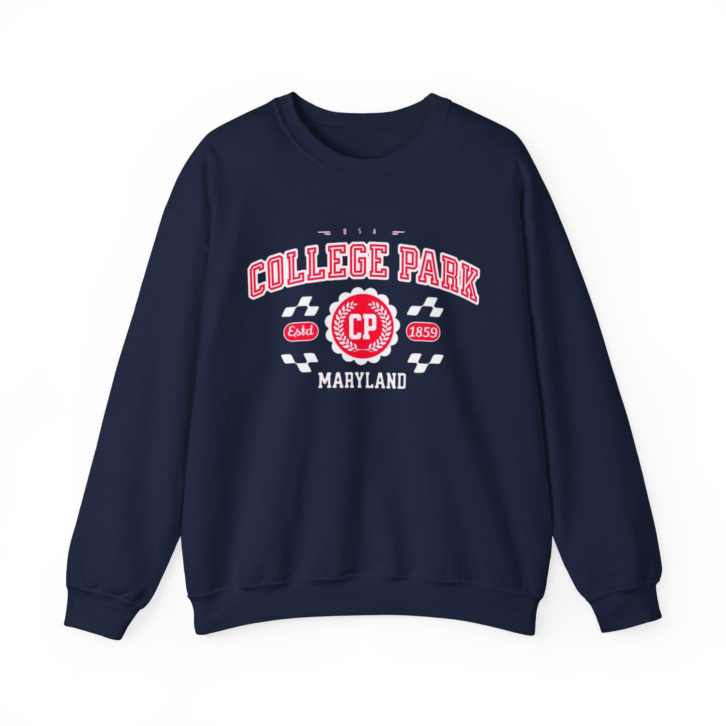 Vintage College Park Maryland Athletic Sports Design varsity sweater Crewneck Sweatshirt