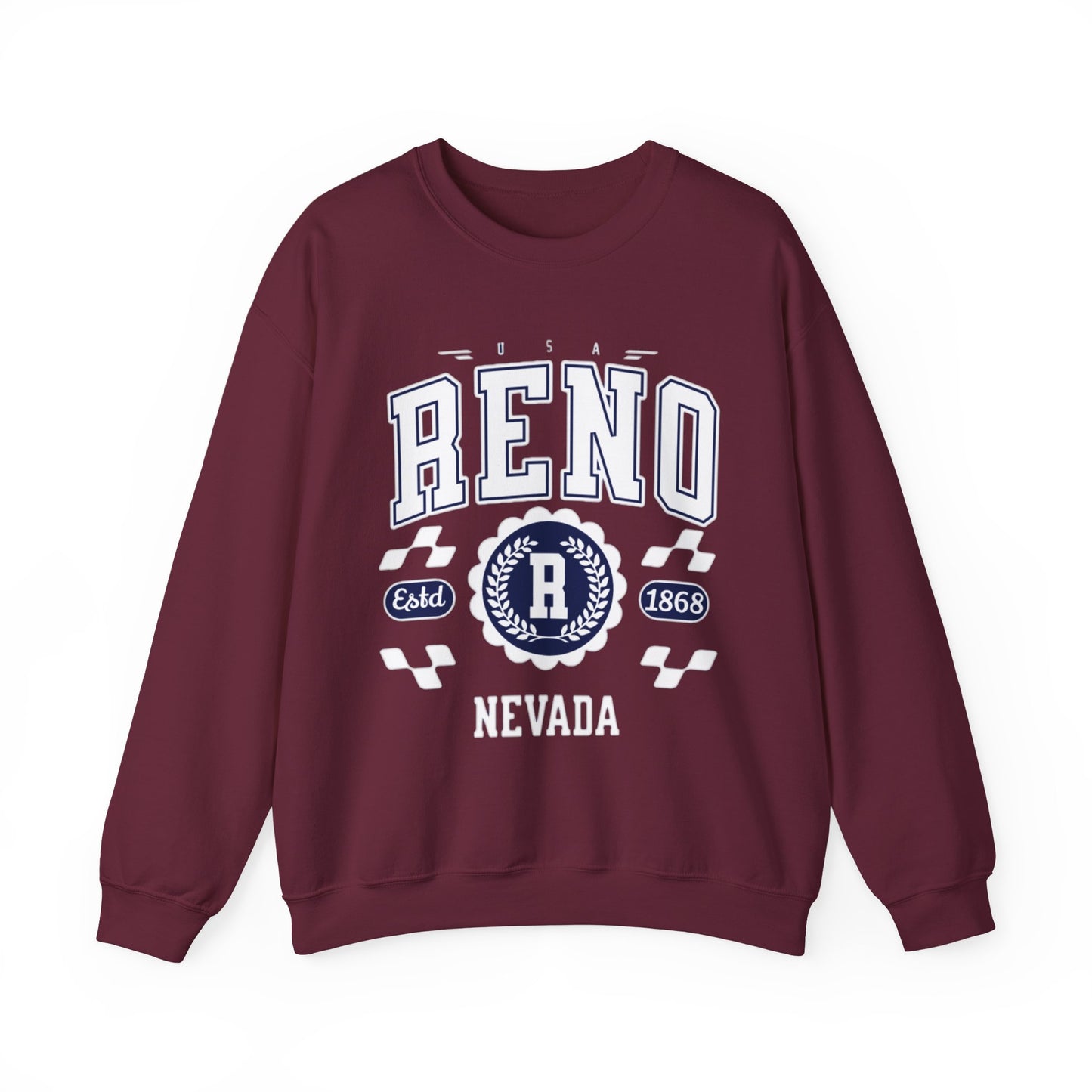 Vintage Reno Nevada Vintage Athletic Sports Design varsity pullover sweater  Crewneck Sweatshirt