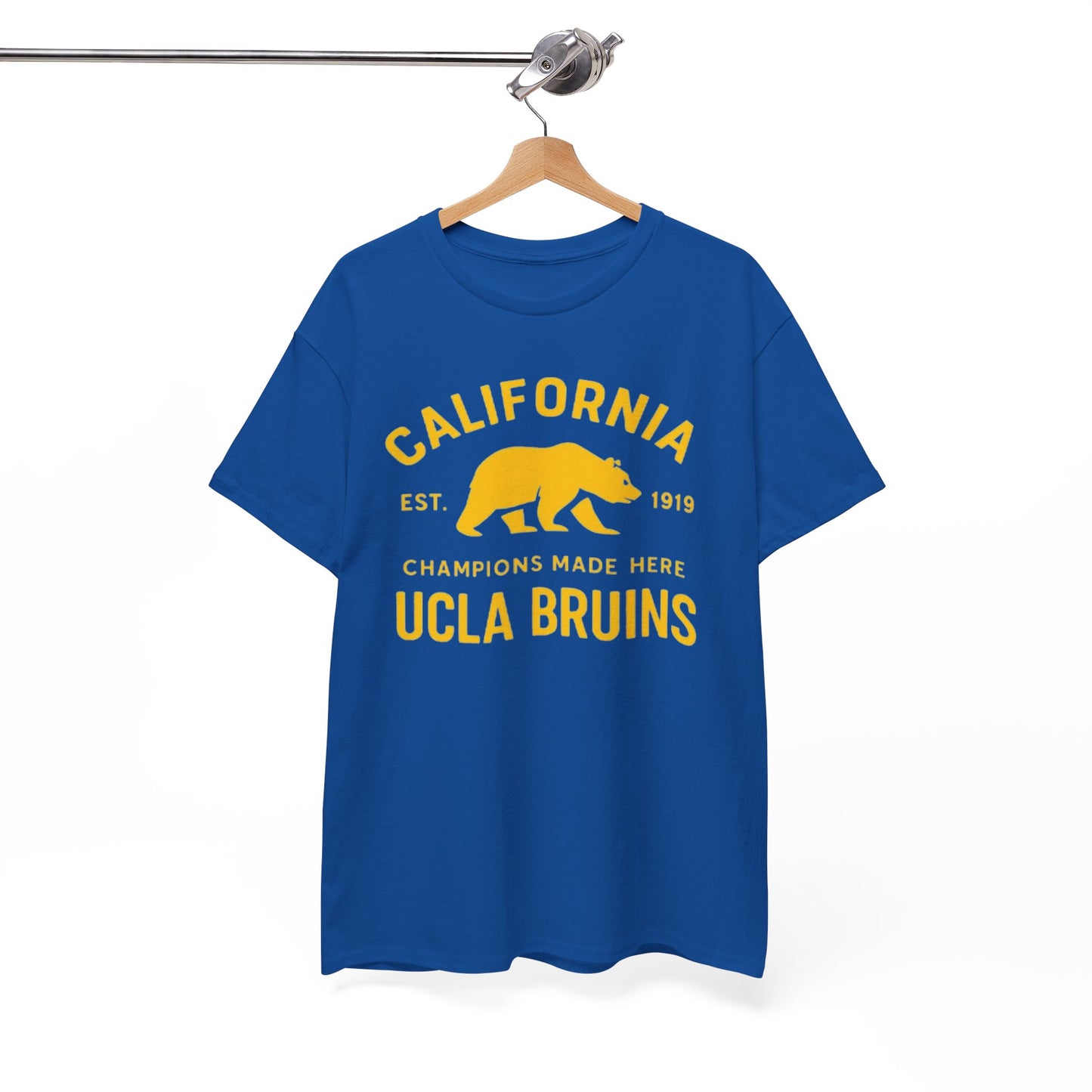 California Bruins Unisex Heavy Cotton Tee, Vintage Spirit Shirt, Eco-Friendly Apparel, College Fan Gear, Casual Sports Tee