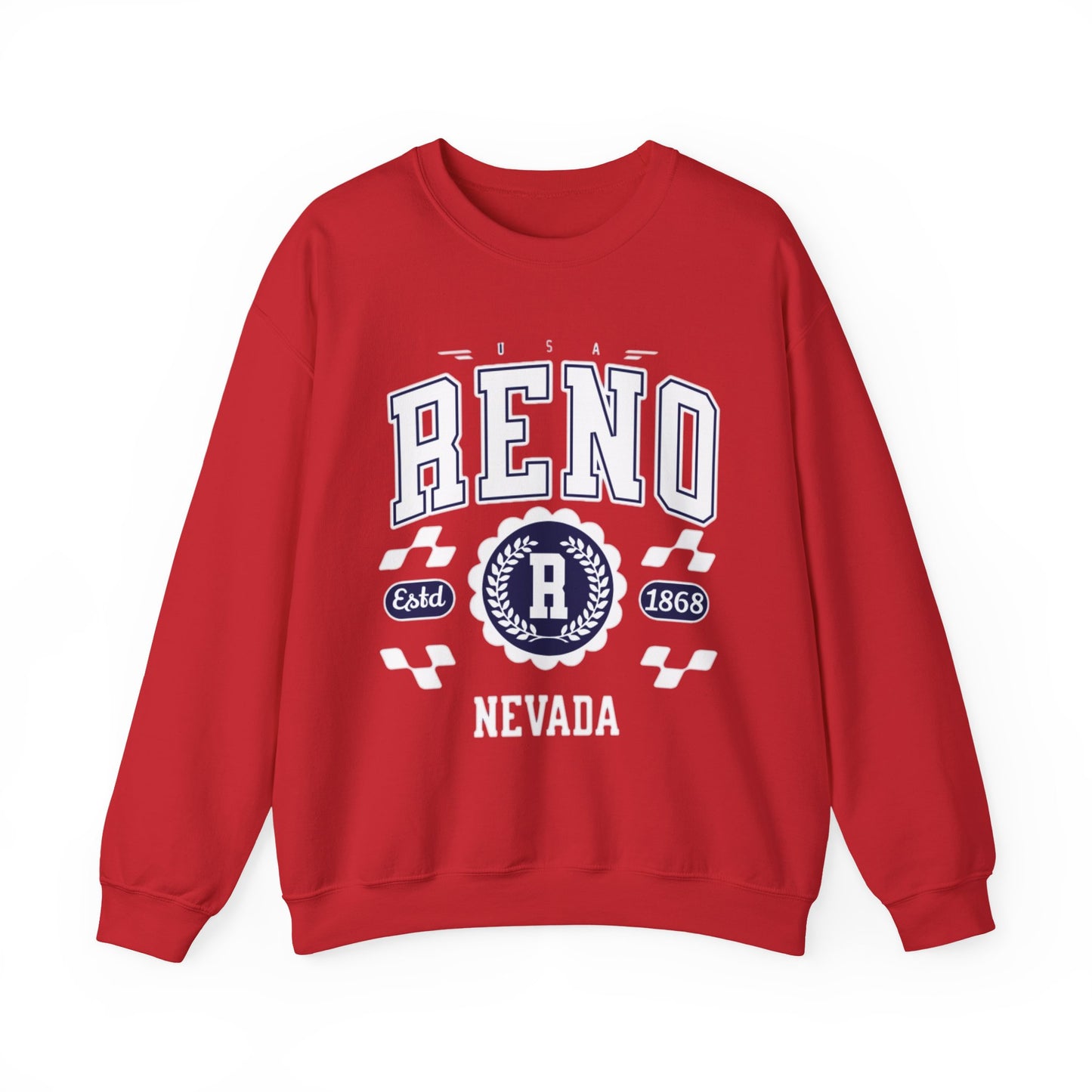 Vintage Reno Nevada Vintage Athletic Sports Design varsity pullover sweater  Crewneck Sweatshirt