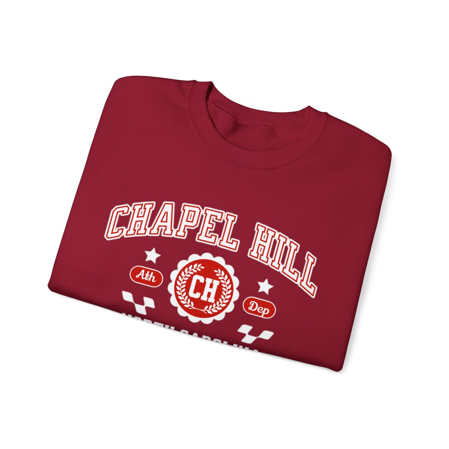 NC Vintage Athletic Sports Design Chapel Hill North Carolina  Crewneck Sweatshirt