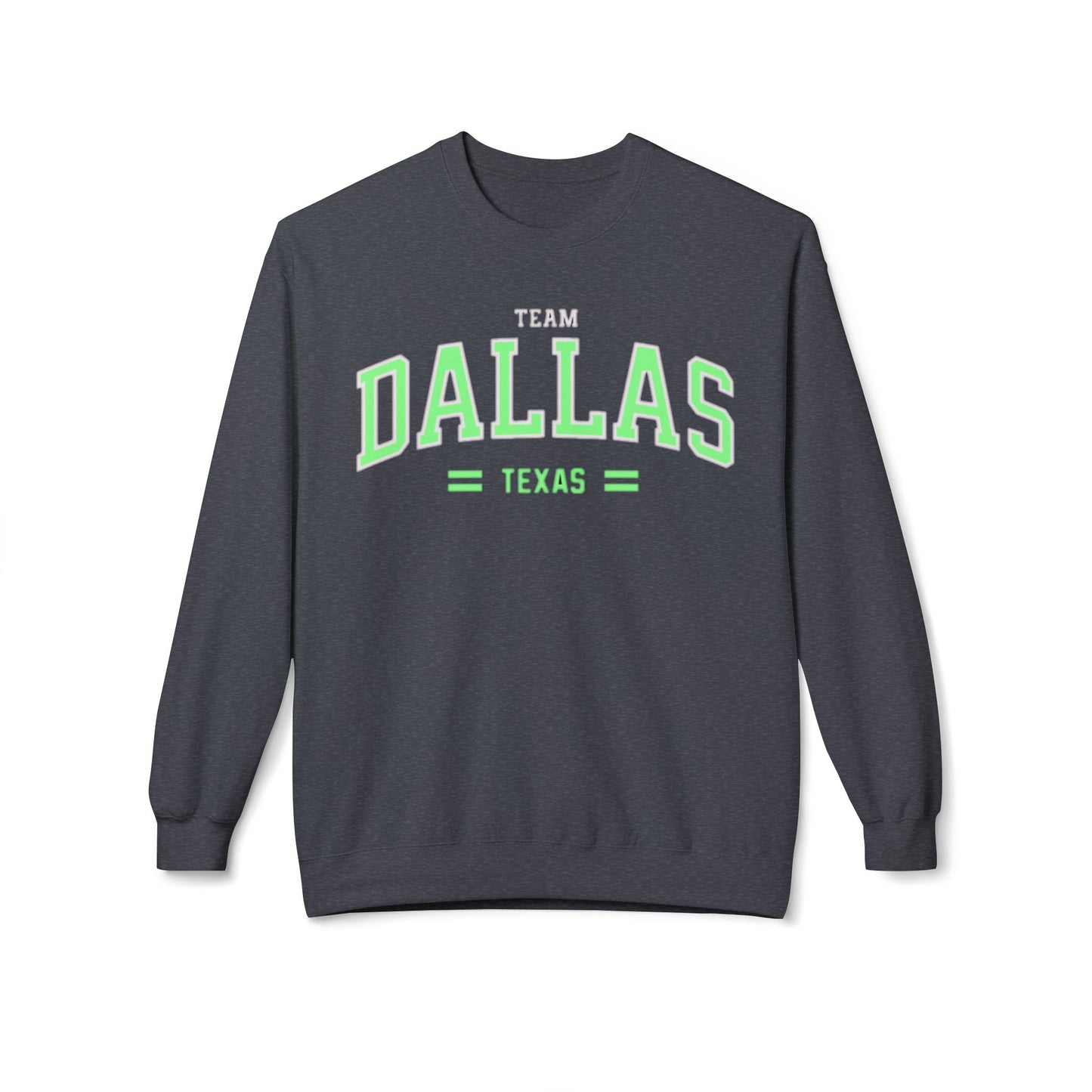 Varsity Dallas Texas Adult Unisex Crewneck vintage style Sweatshirt
