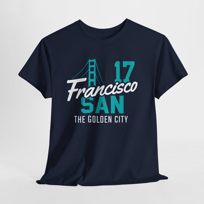San Francisco Golden City Tee, Unisex Cotton T-Shirt, Travel Souvenir, San Francisco Gift, Casual Wear, City Pride Apparel, Graphic Tee