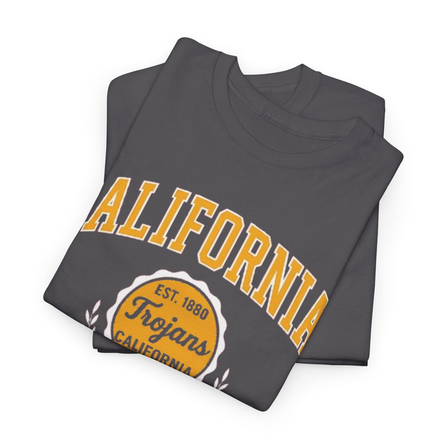 California Trojans Unisex Heavy Cotton Tee, Casual Wear, Sports Fan Apparel, College Pride, Gift for Graduates, Year-Round Comfort