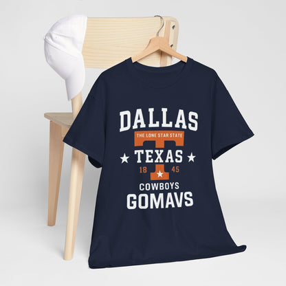 Dallas Cowboys Heavy Cotton Tee, Texas T-Shirt, Unisex Sportswear, Football Fan Gear, Comfortable Casual Wear