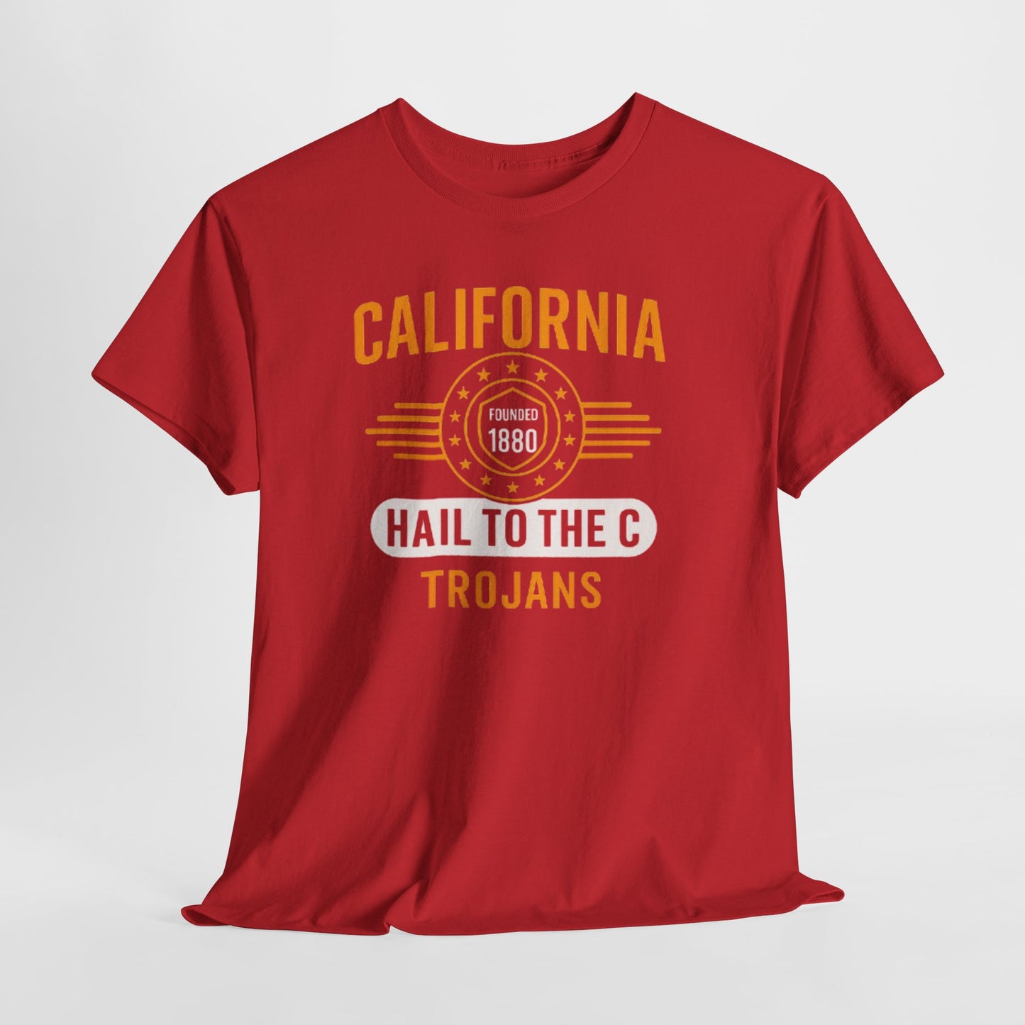 California Trojans Unisex Heavy Cotton Tee | Casual Sportswear, College Apparel, Gifts for Graduates, Team Spirit Wear, Unisex T-Shirt