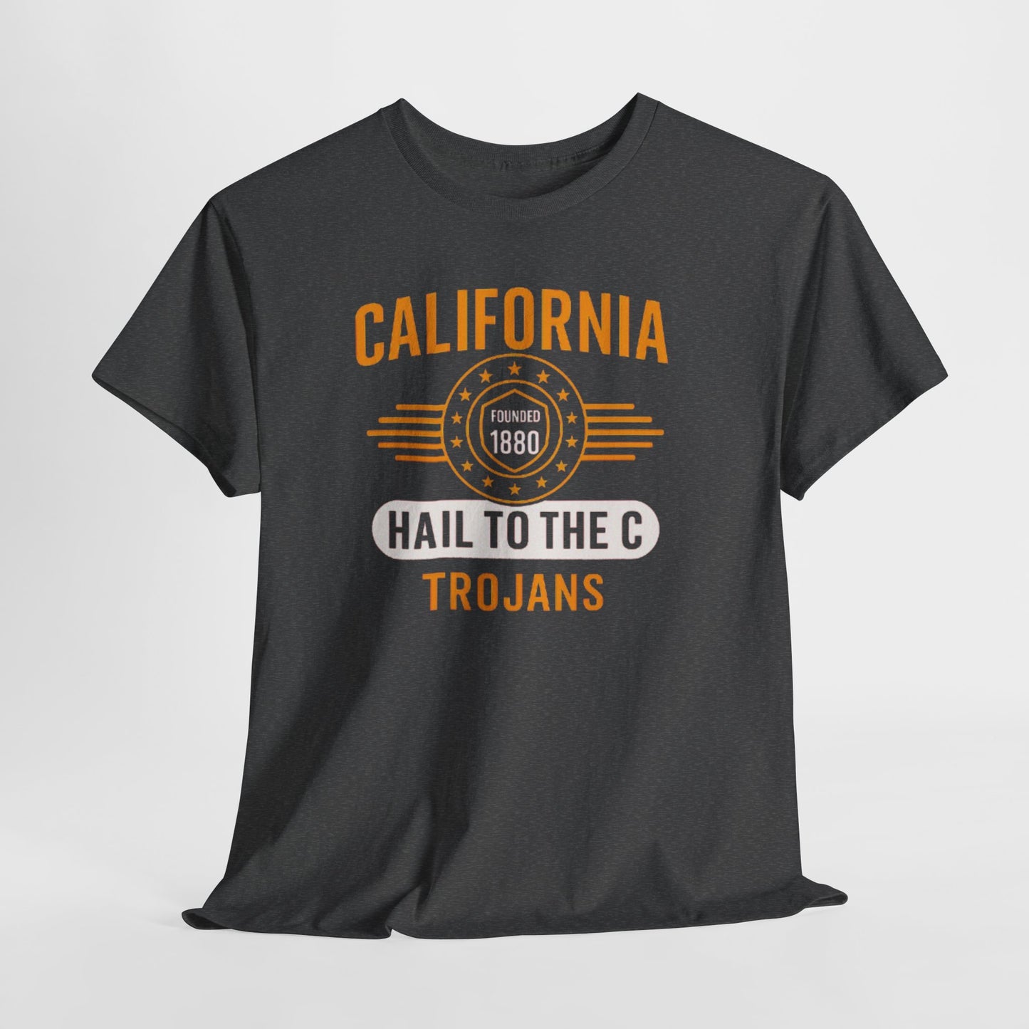 California Trojans Unisex Heavy Cotton Tee | Casual Sportswear, College Apparel, Gifts for Graduates, Team Spirit Wear, Unisex T-Shirt