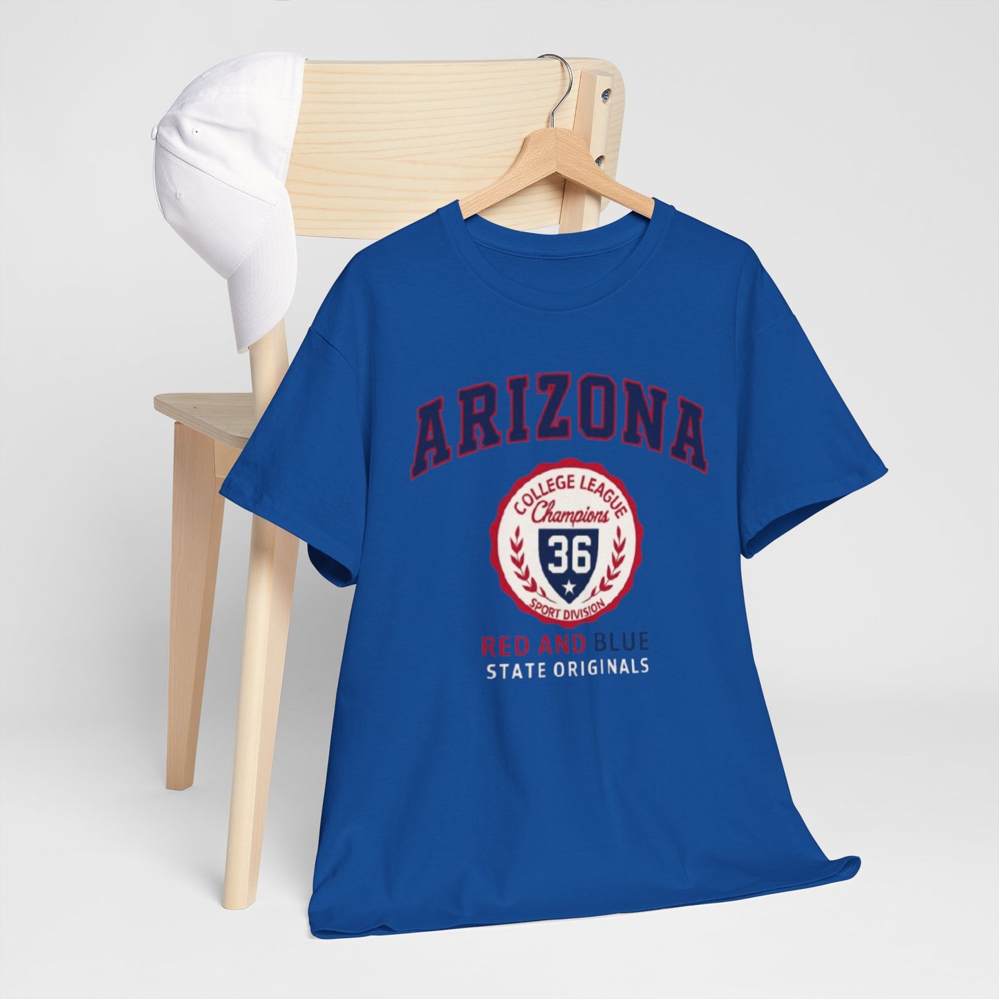 Arizona Crimson and Gold College League Vintage T-Shirt – Unisex Sports Fan Tee for Game Day and Everyday Style