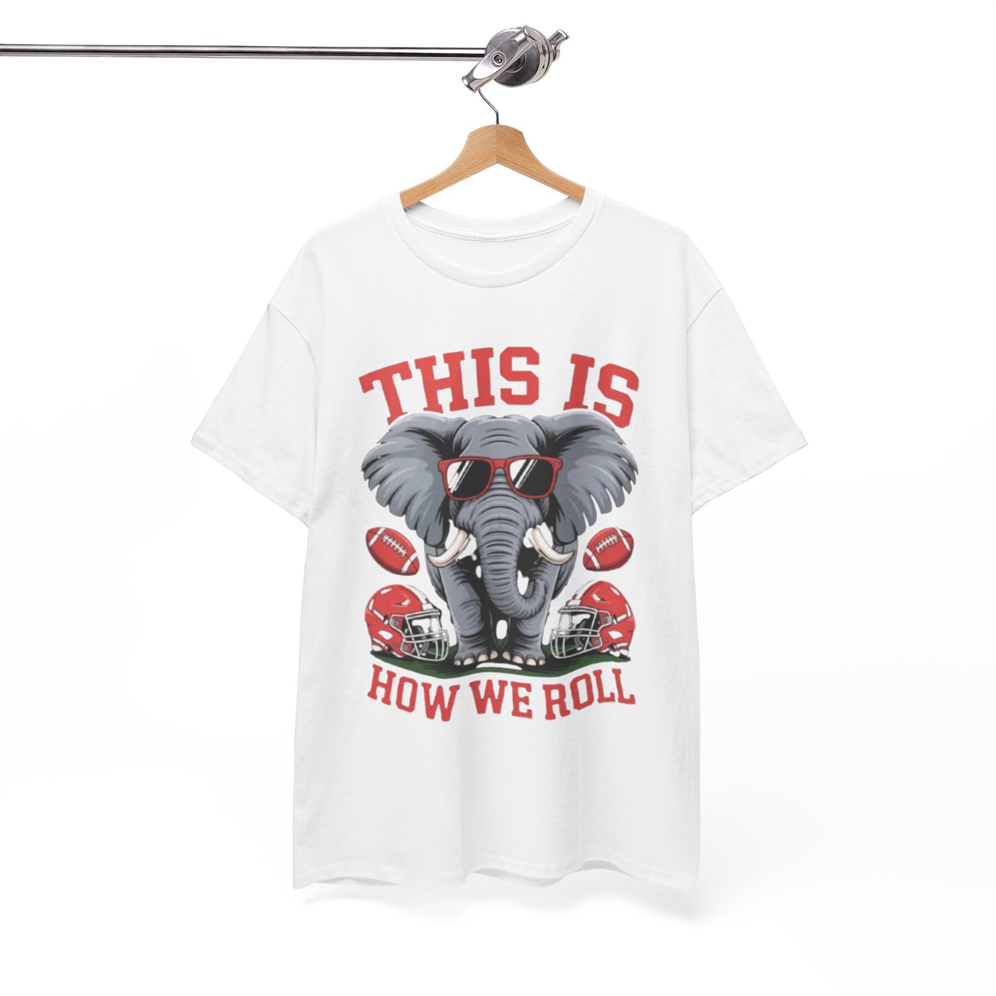Urban Legend Alabama “This Is How We Roll” Elephant Football Unisex T-Shirt