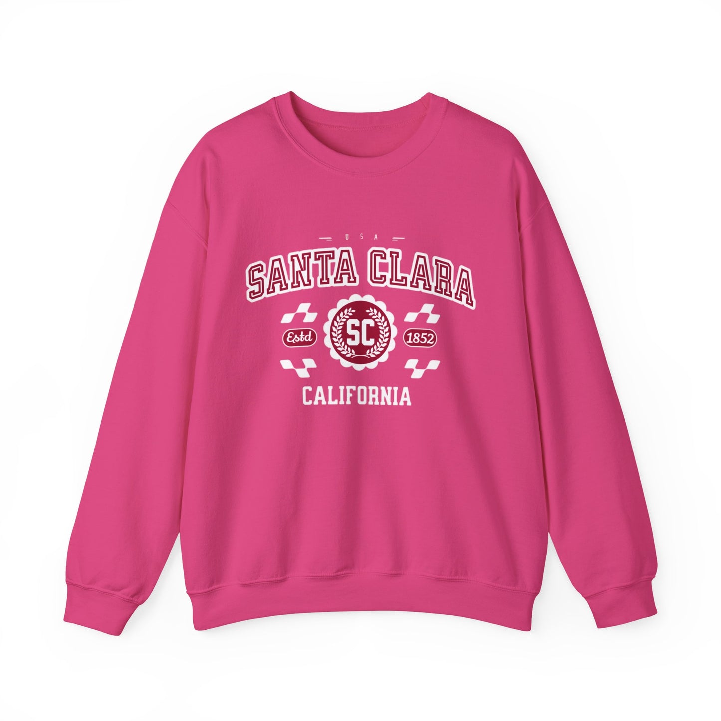 Vintage Santa Clara California Athletic Sports Design varsity pullover sweater Crewneck Sweatshirt
