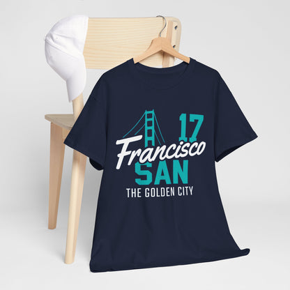 San Francisco Golden City Tee, Unisex Cotton T-Shirt, Travel Souvenir, San Francisco Gift, Casual Wear, City Pride Apparel, Graphic Tee