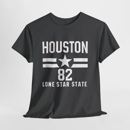 Houston Lone Star State Tee, Unisex Graphic Shirt, Texas Pride Outfit, Casual Summer Top, Gift for Texans, State Inspired Apparel