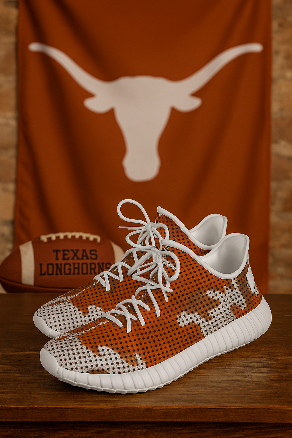 Urban Legend Texas at Austin Longhorns Burnt Orange White Gray Camo Coconut Sneakers Shoes