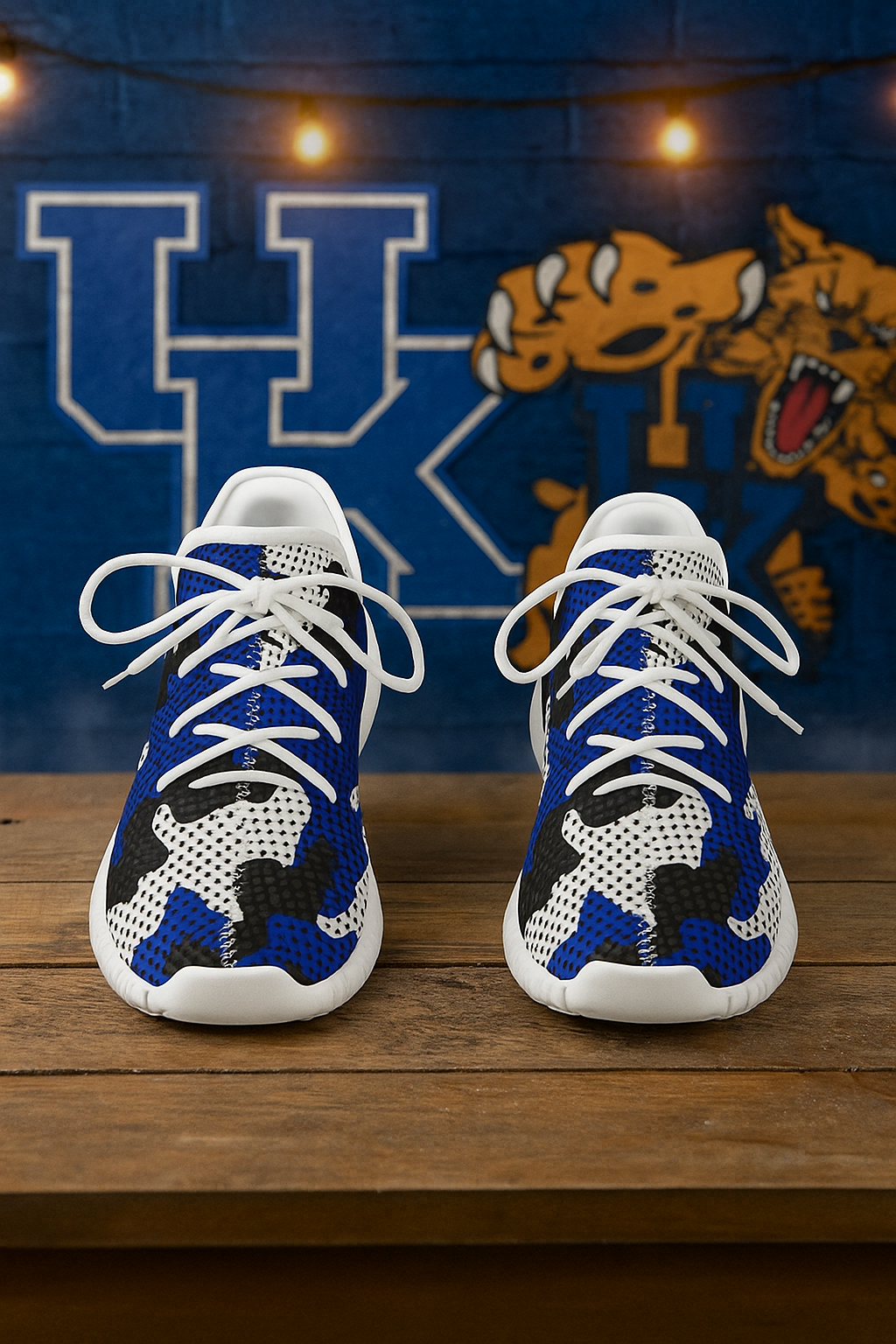 Urban Legend Kentucky Wildcats Blue White Gray Camo Coconut Sneakers Shoes