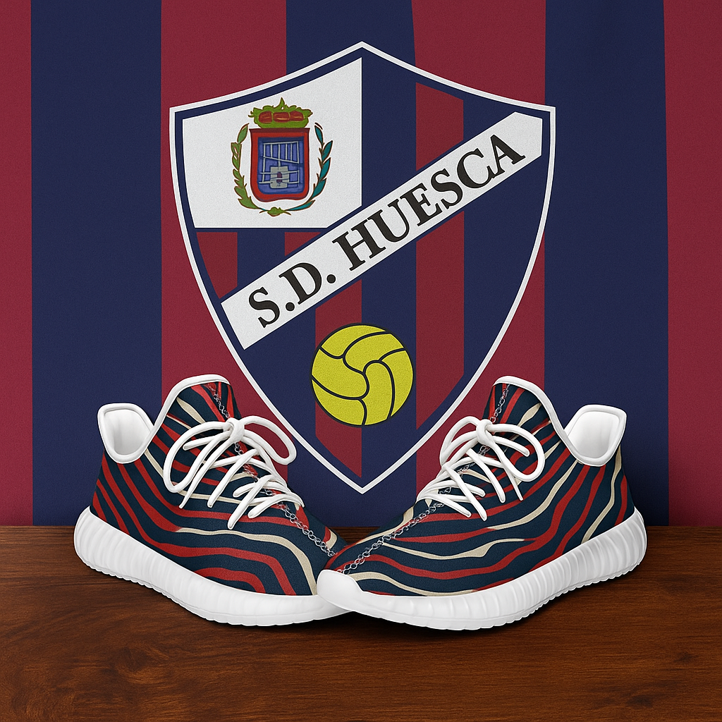 Zapatillas Urban Legend con estampado de cebra SD Huesca | Azul, granate y blanco espíritu Oscense