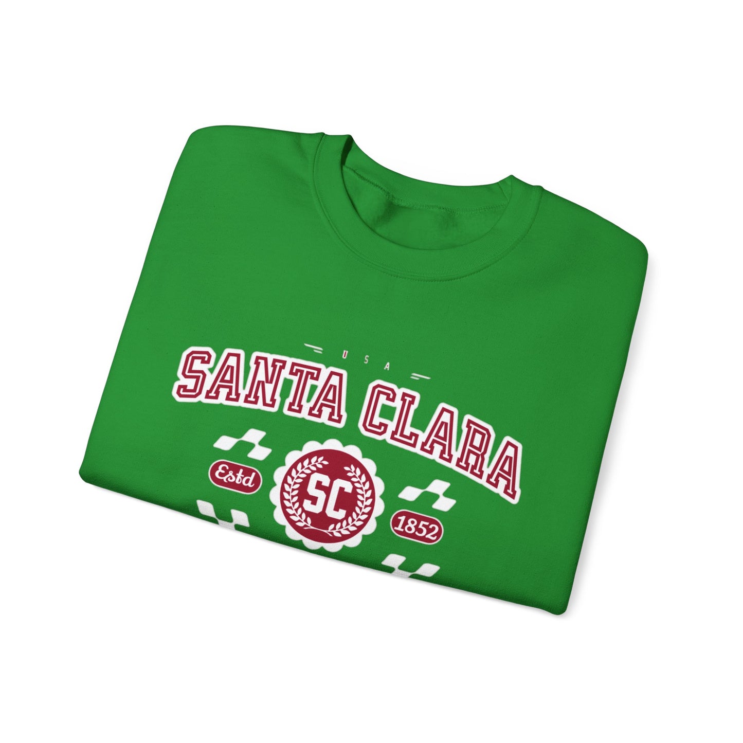 Vintage Santa Clara California Athletic Sports Design varsity pullover sweater Crewneck Sweatshirt
