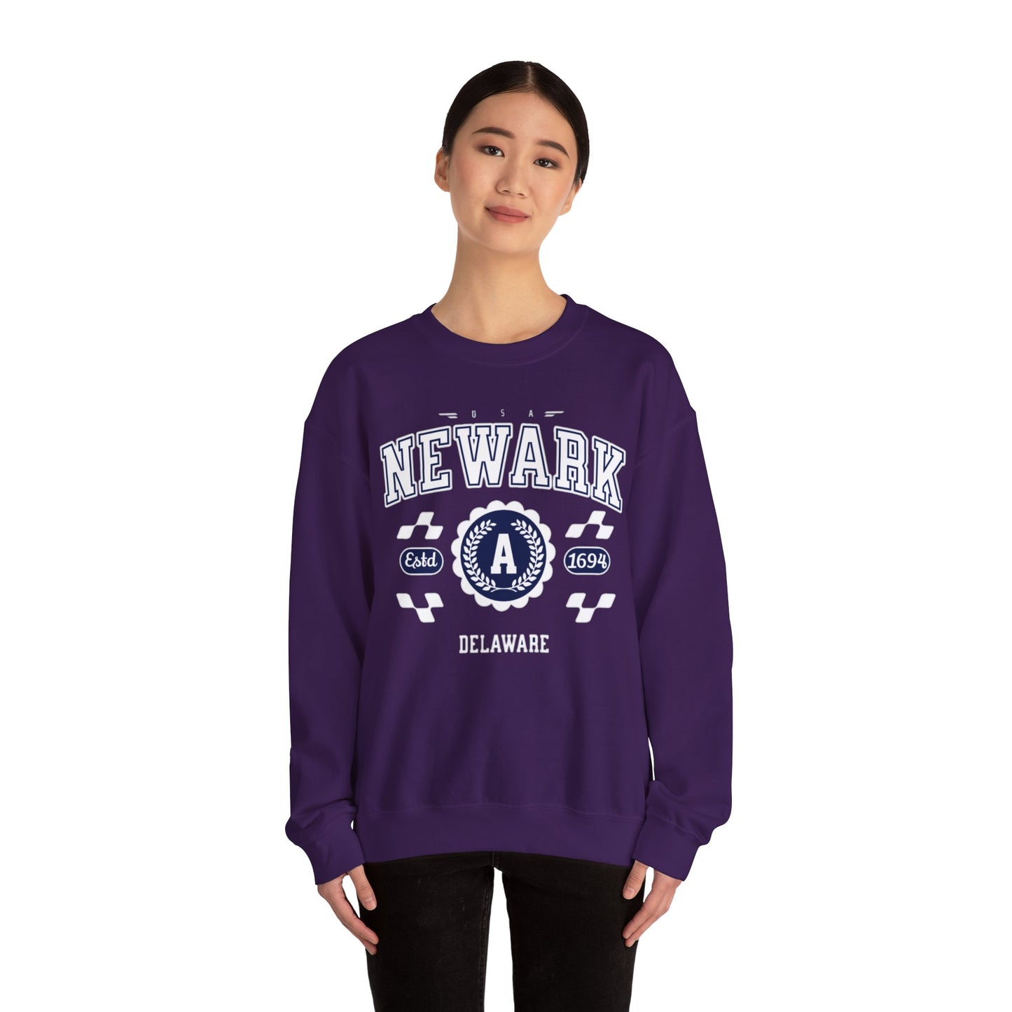 Vintage Newark Delaware Athletic Sports Design varsity pullover sweater Crewneck Sweatshirt