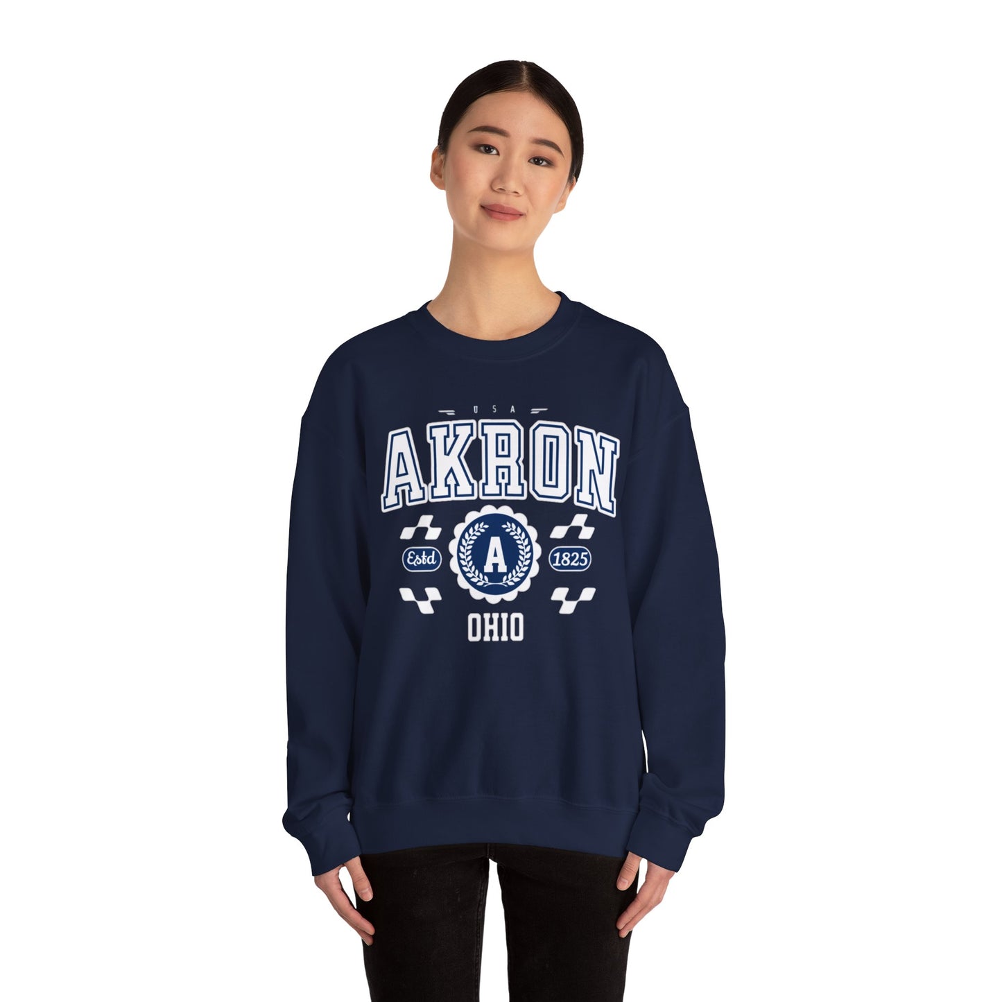Vintage Arkon Ohio Athletic Sports Design  Crewneck Sweatshirt