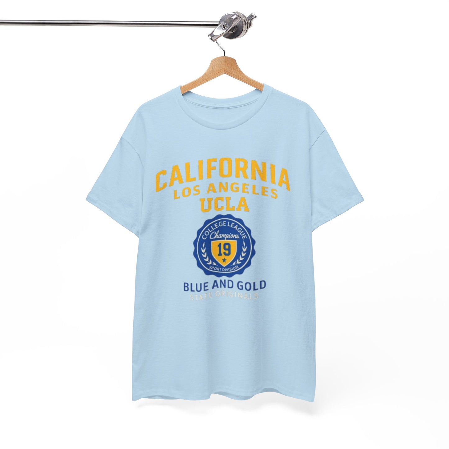 California Blue and Gold College  T-Shirt – UCLA-Inspired Unisex Cotton Tee for Game Day and Everyday Style