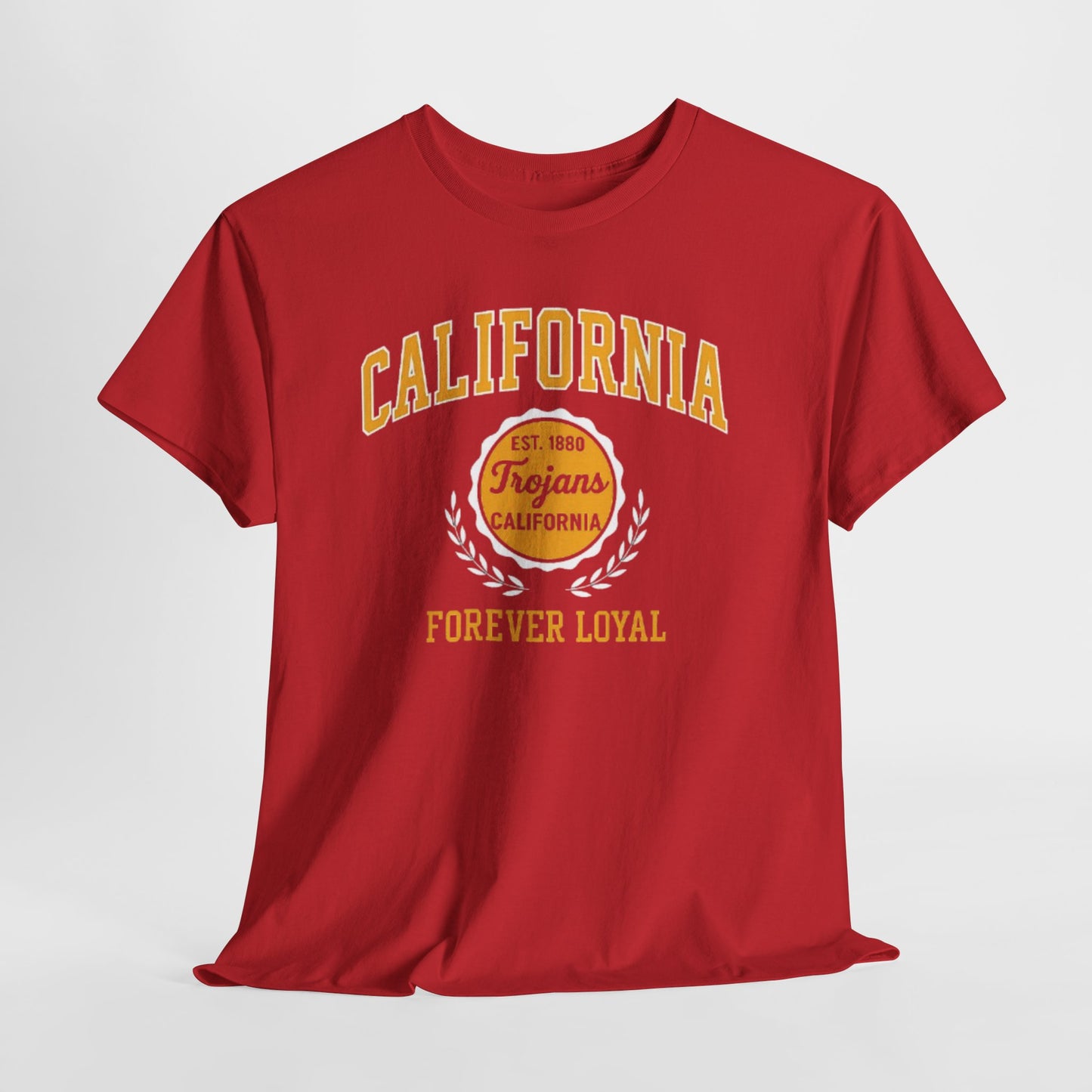 California Trojans Unisex Heavy Cotton Tee, Casual Wear, Sports Fan Apparel, College Pride, Gift for Graduates, Year-Round Comfort