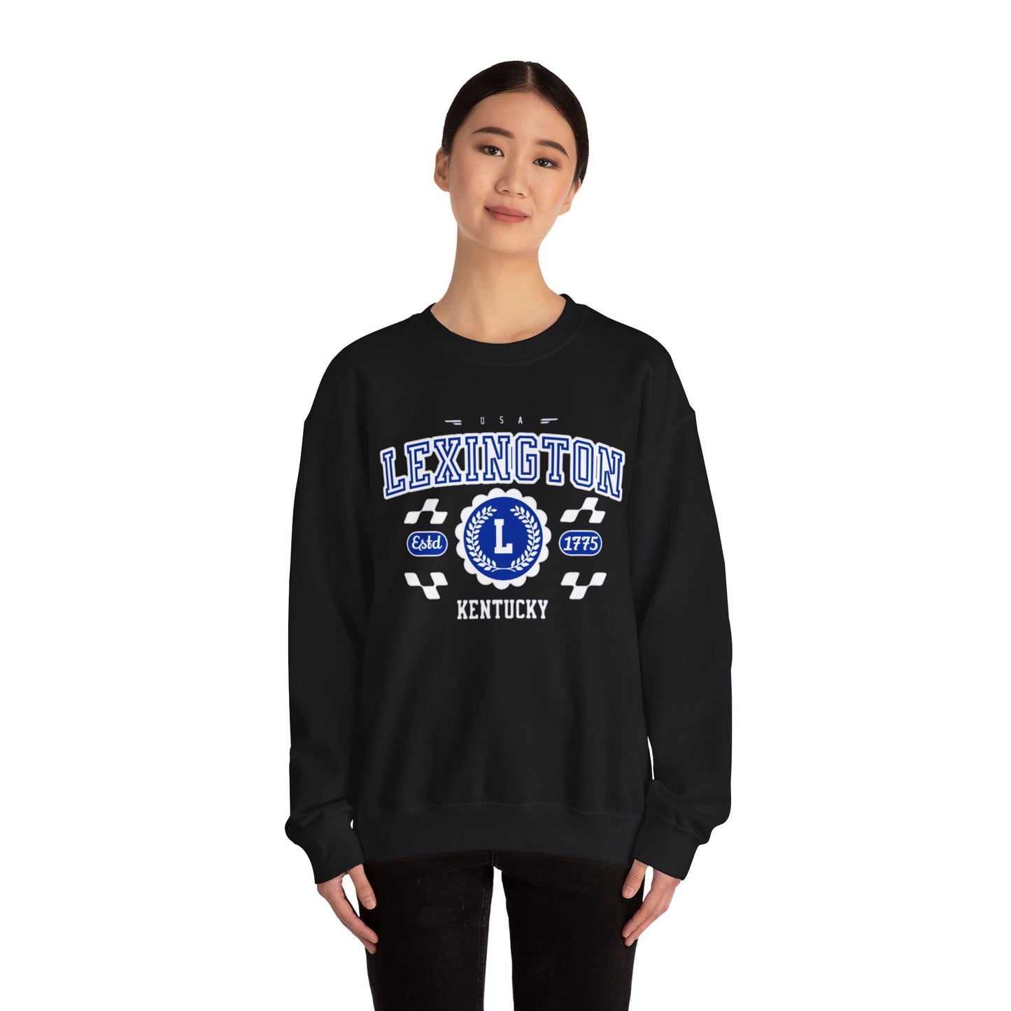 Vintage Lexington Kentucky KY Athletic Sports Design varsity pullover sweater  Crewneck Sweatshirt