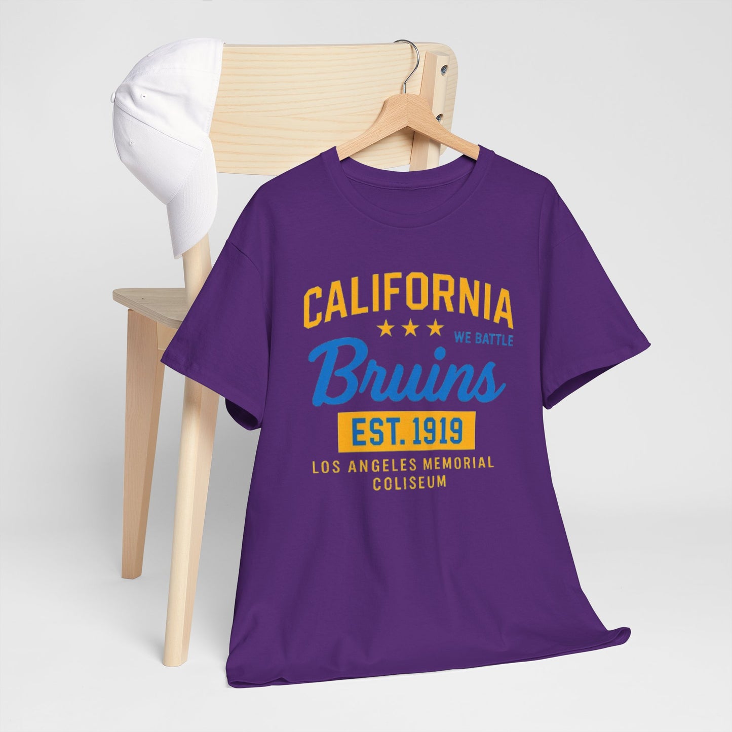 California Bruins Heavy Cotton Tee, Comfortable Unisex T-shirt, Perfect for Game Day, Sports Fans, Casual Wear, Gift Idea