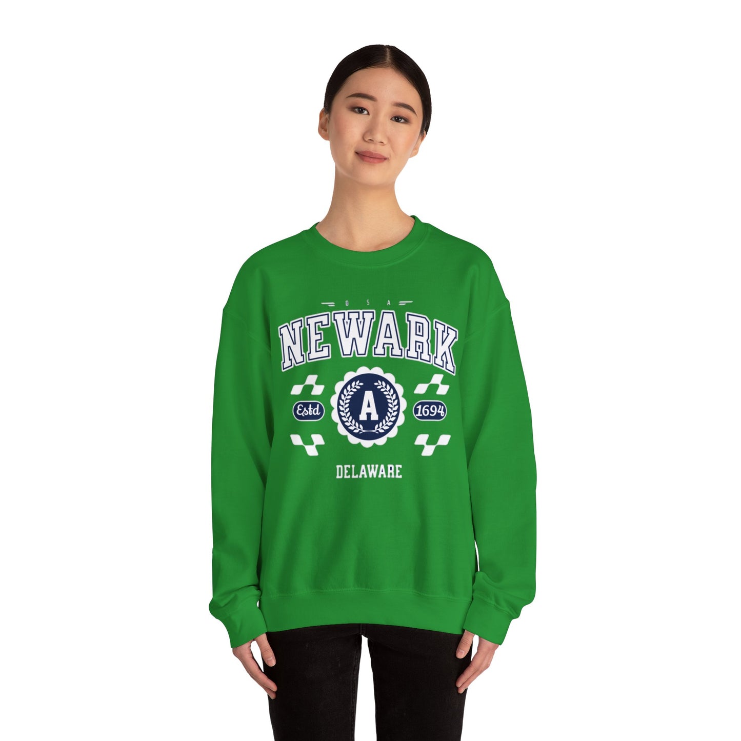 Vintage Newark Delaware Athletic Sports Design varsity pullover sweater Crewneck Sweatshirt