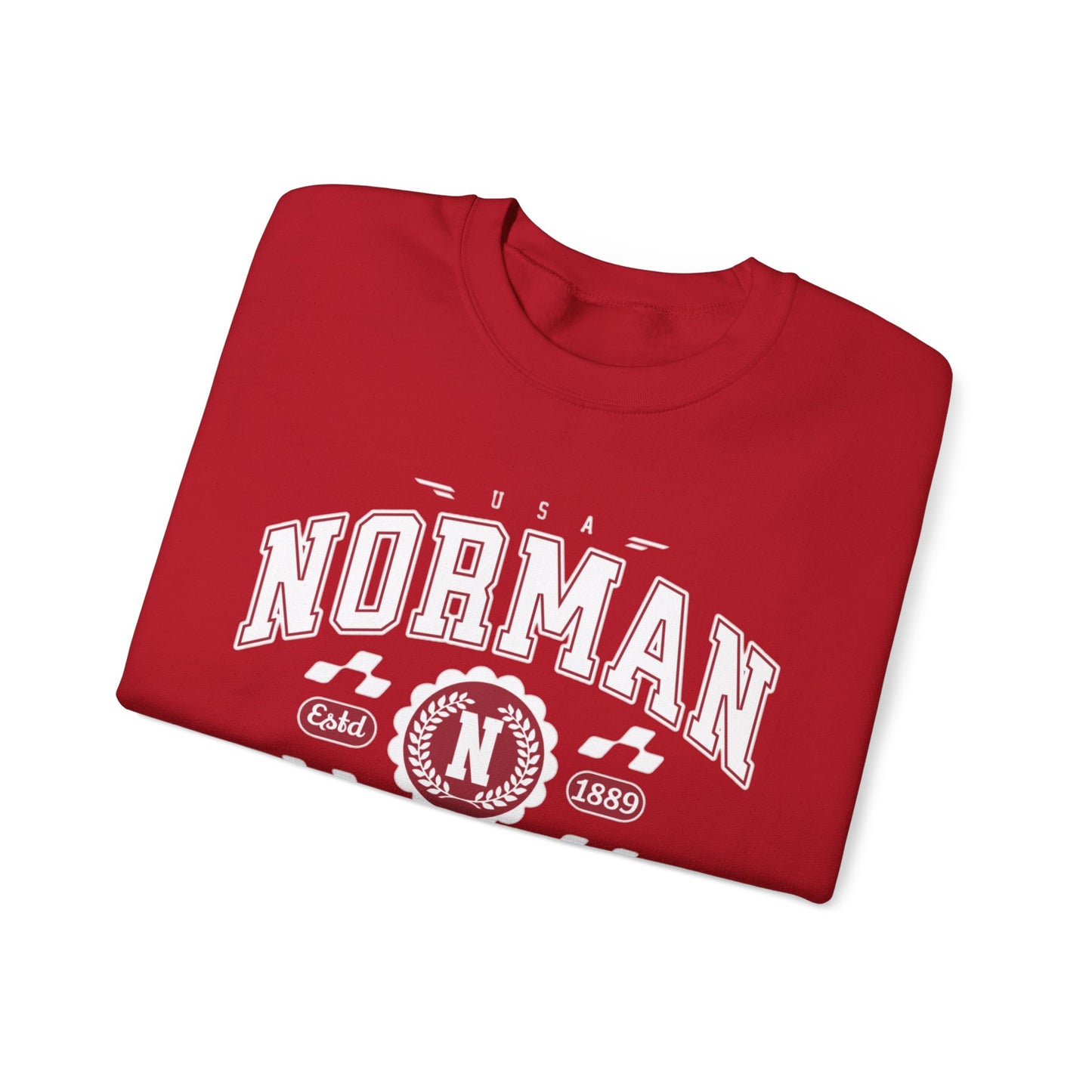 Vintage Normal Oklahoma Athletic Sports Design varsity pullover sweater  Crewneck Sweatshirt