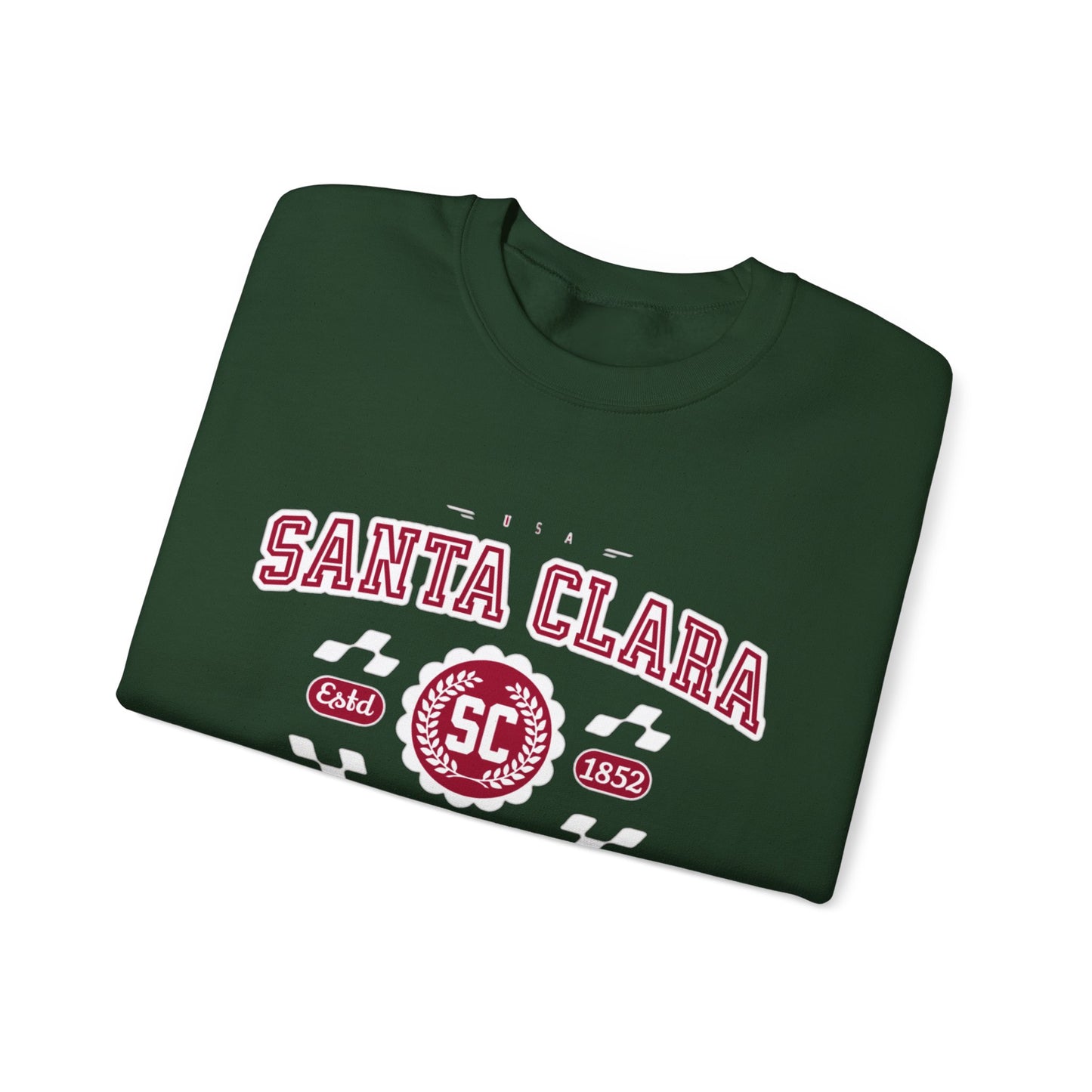 Vintage Santa Clara California Athletic Sports Design varsity pullover sweater Crewneck Sweatshirt