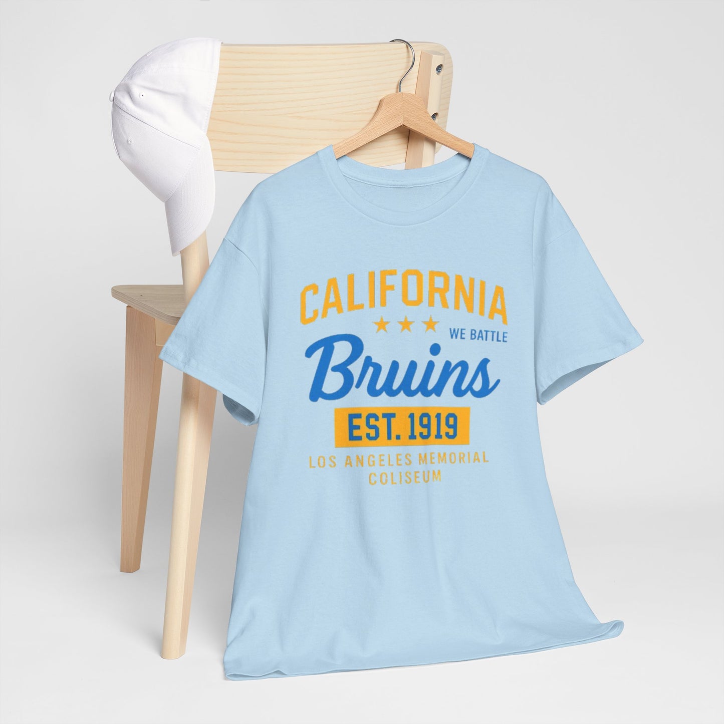 California Bruins Heavy Cotton Tee, Comfortable Unisex T-shirt, Perfect for Game Day, Sports Fans, Casual Wear, Gift Idea