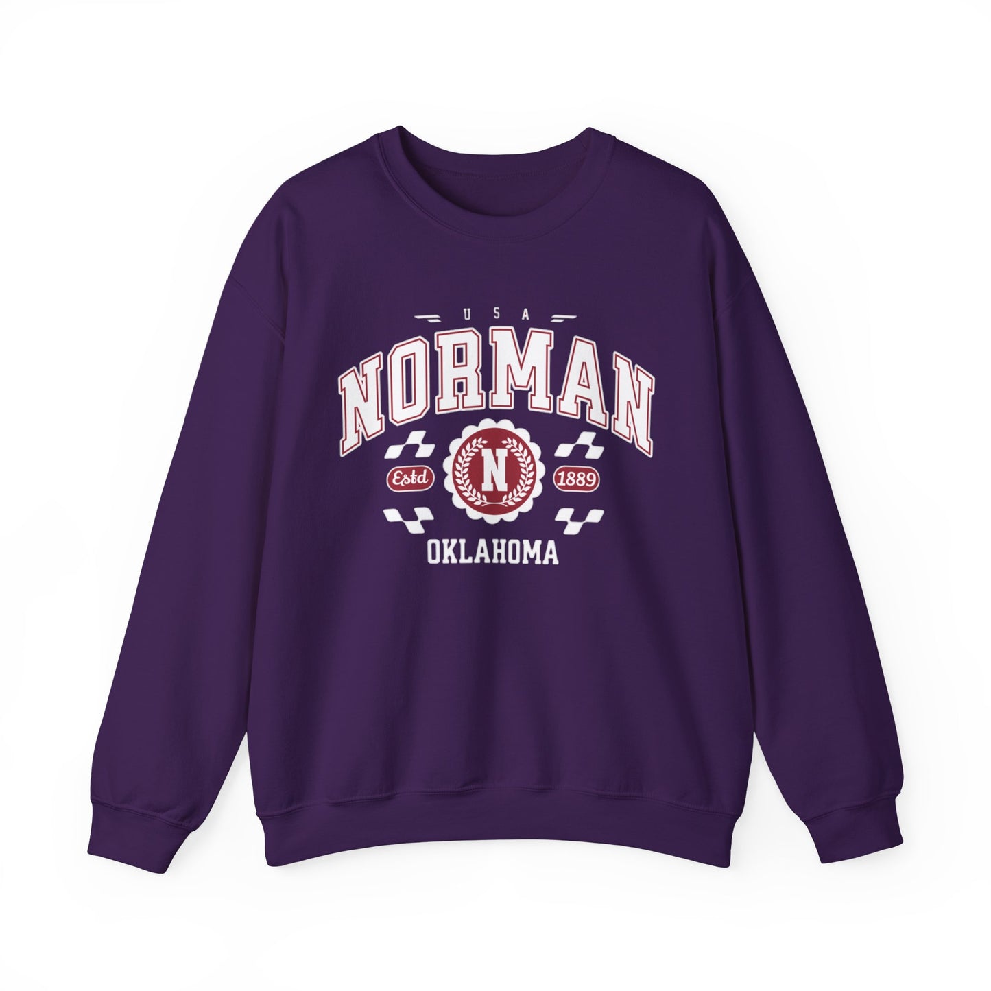 Vintage Normal Oklahoma Athletic Sports Design varsity pullover sweater  Crewneck Sweatshirt