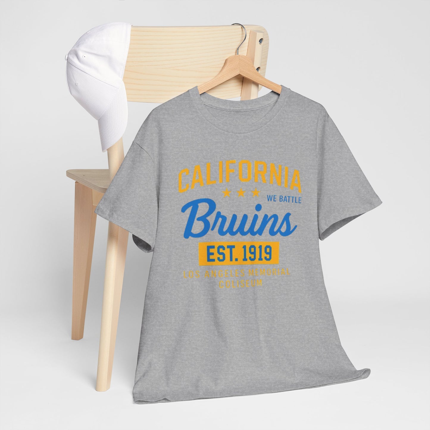 California Bruins Heavy Cotton Tee, Comfortable Unisex T-shirt, Perfect for Game Day, Sports Fans, Casual Wear, Gift Idea