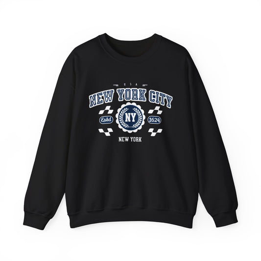 Vintage New York City New York NY Athletic Sports Design varsity pullover sweater  Crewneck Sweatshirt