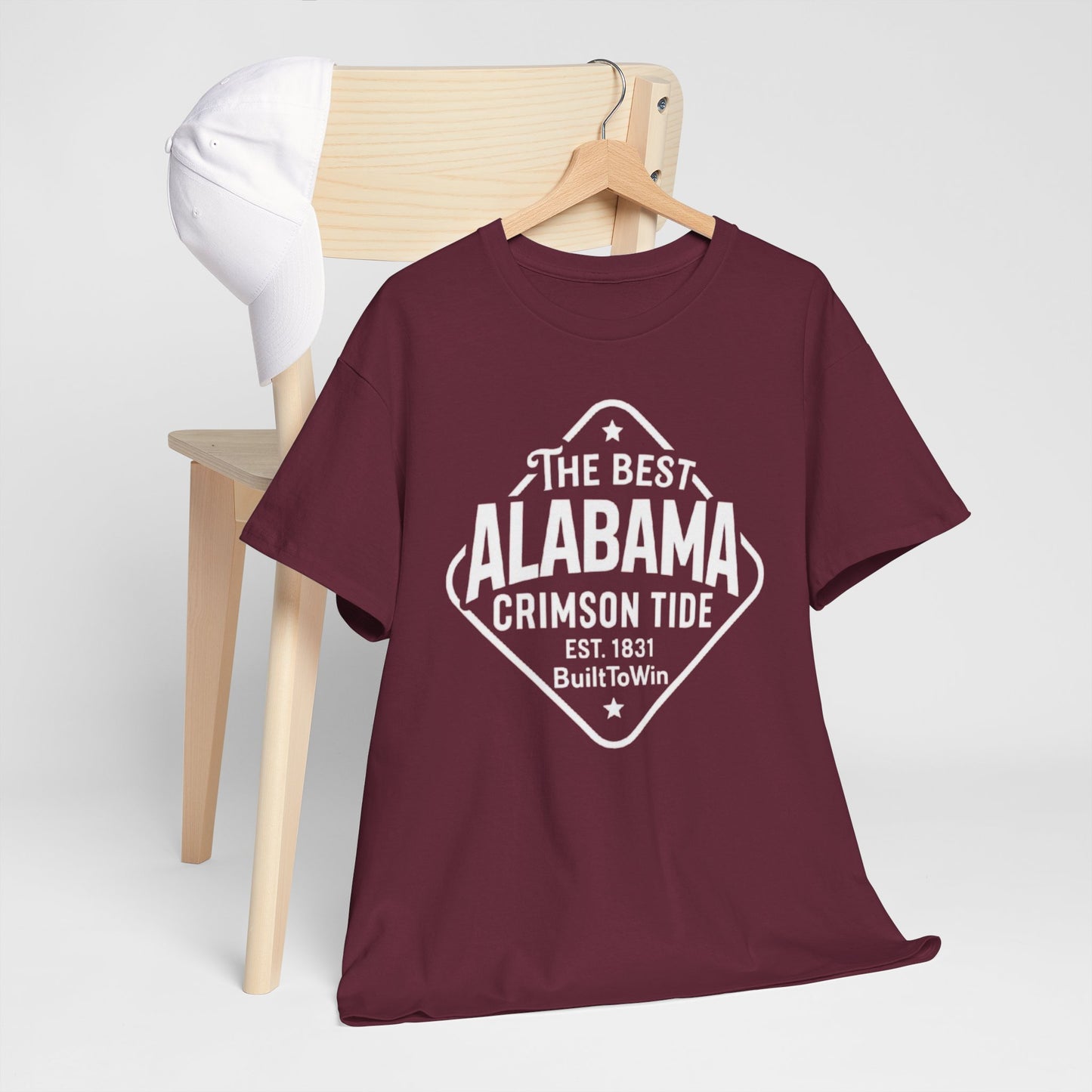 Urban Legend Alabama Crimson Tide Built to Win Maroon T-Shirt | Southern College Football Streetwear