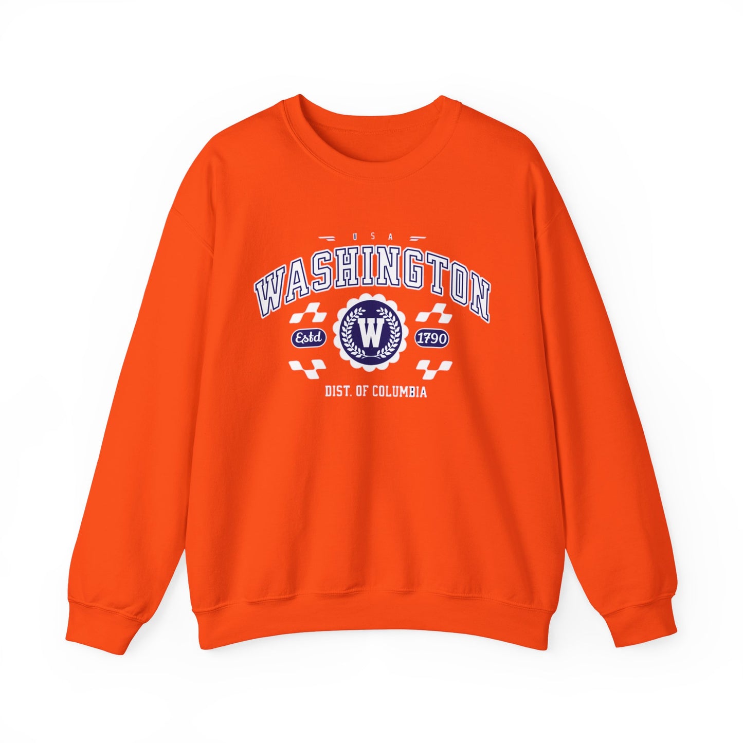 Vintage Washington DC Athletic Sports Design varsity pullover sweater  Crewneck Sweatshirt