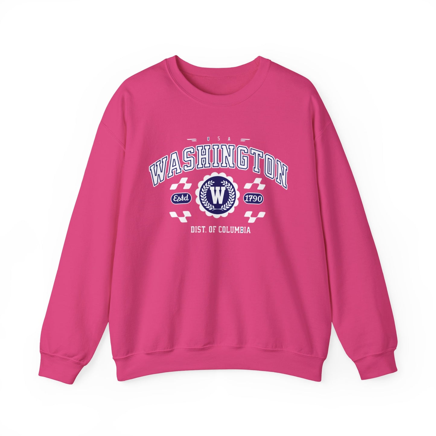 Vintage Washington DC Athletic Sports Design varsity pullover sweater  Crewneck Sweatshirt