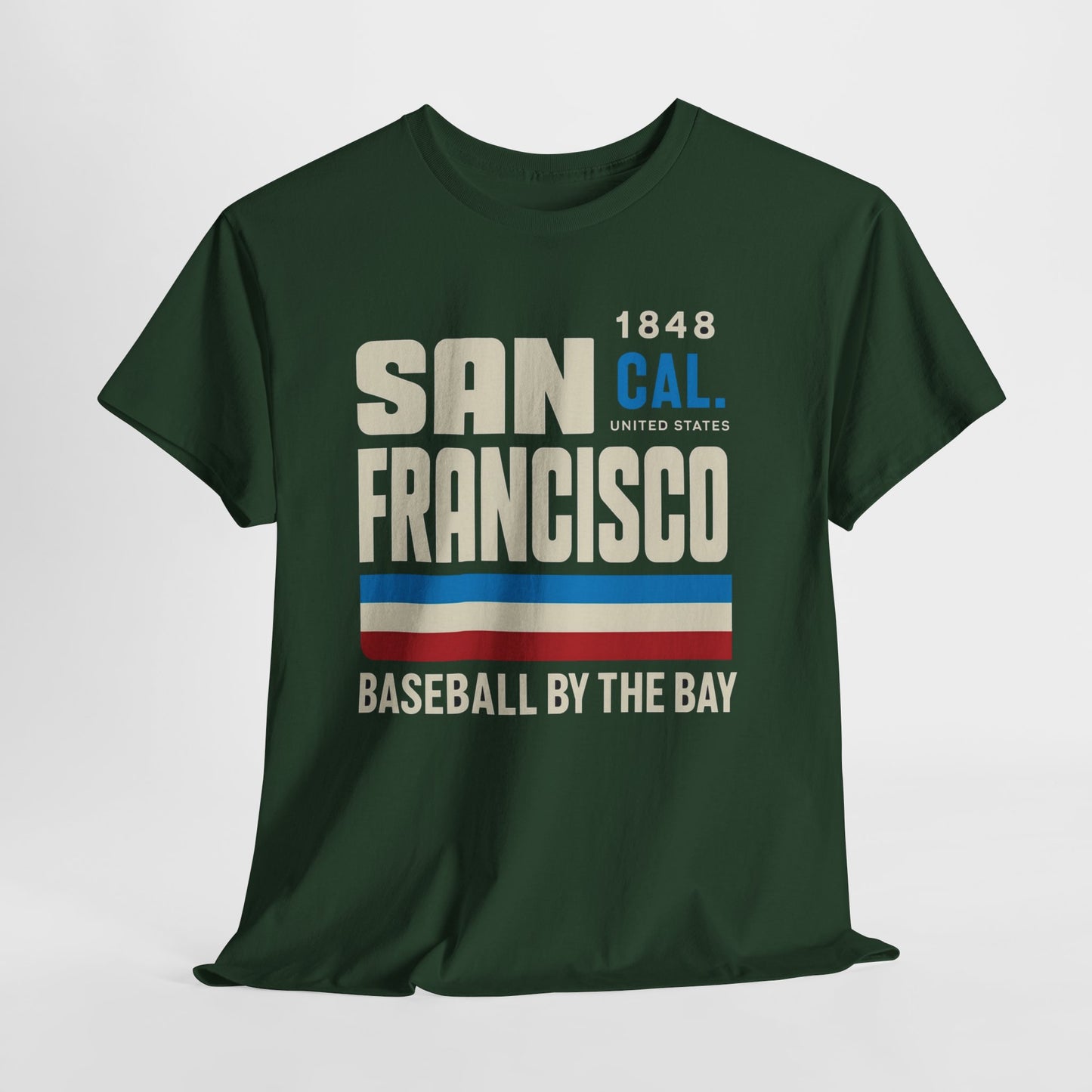 San Francisco Baseball by the Bay Unisex Heavy Cotton Tee, Vintage Graphic Tee, Casual Wear, Gift for Sports Lovers, Summer Outing