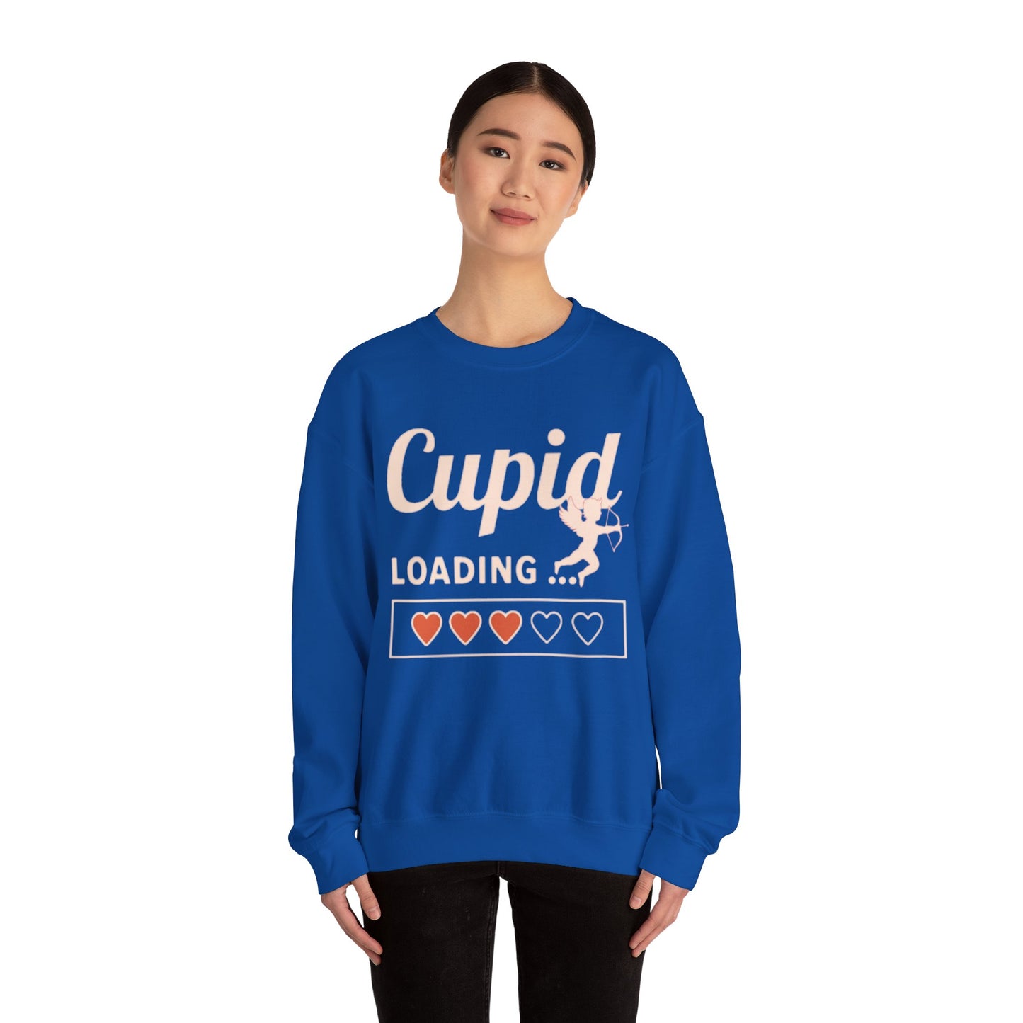 Funny  Valentine's Day Shirt College  Cupid Loading Crewneck Sweatshirt  Cute Love Sweater  Hoodie
