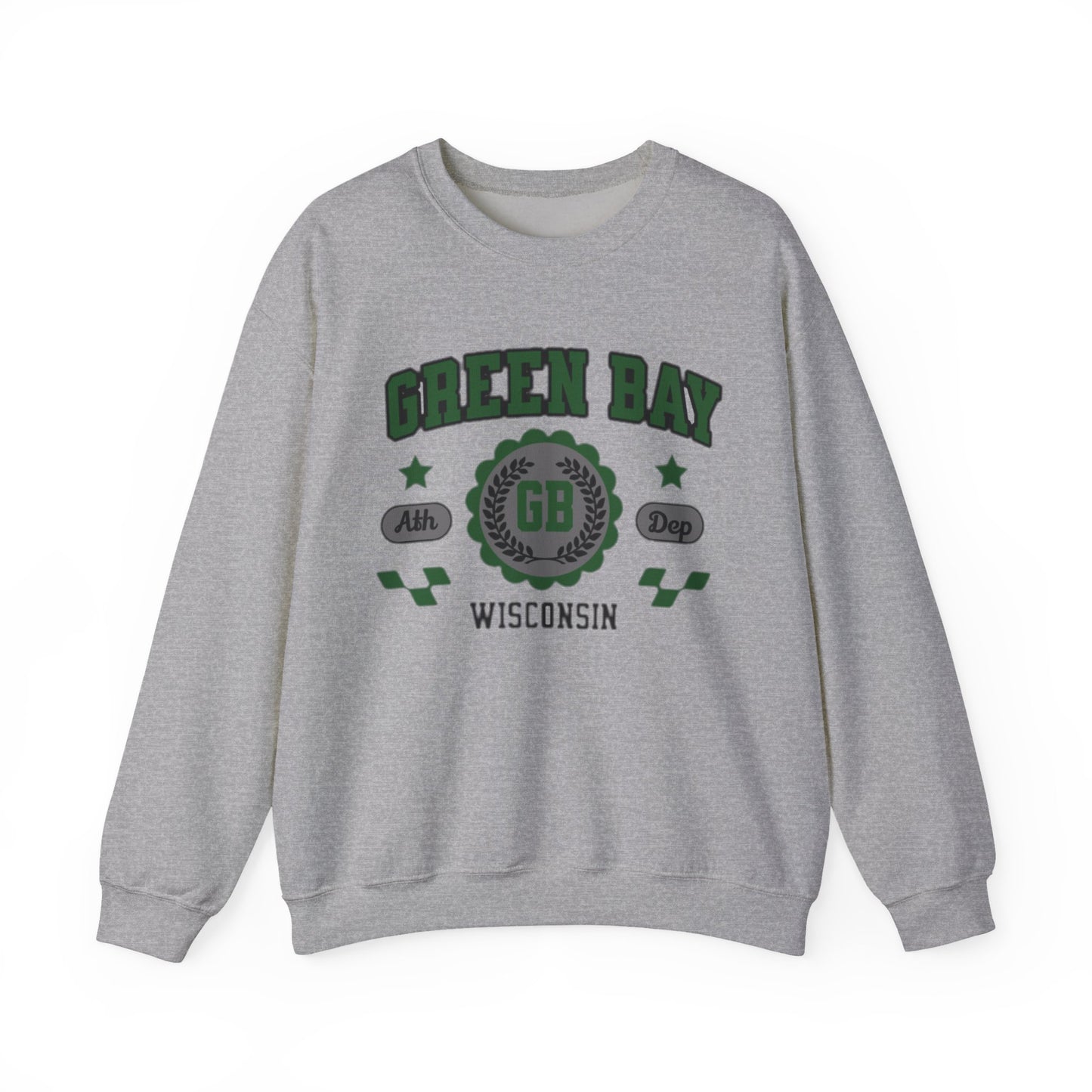 Wisconsin Green Bay  Vintage Athletic Sports Design Crewneck Sweatshirt