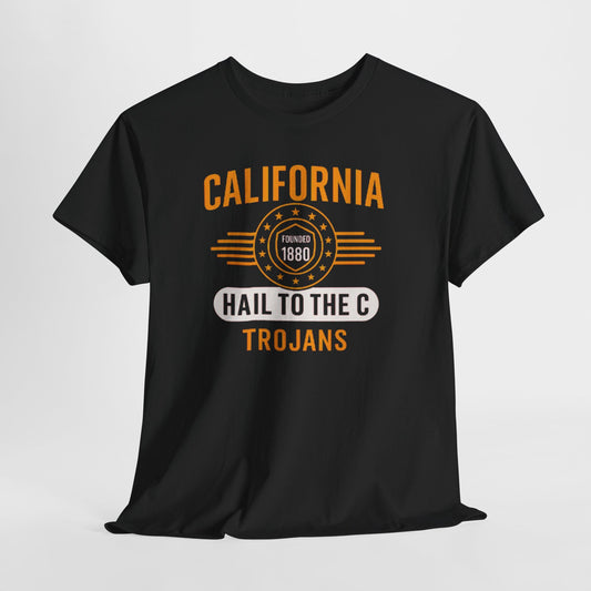 California Trojans Unisex Heavy Cotton Tee | Casual Sportswear, College Apparel, Gifts for Graduates, Team Spirit Wear, Unisex T-Shirt
